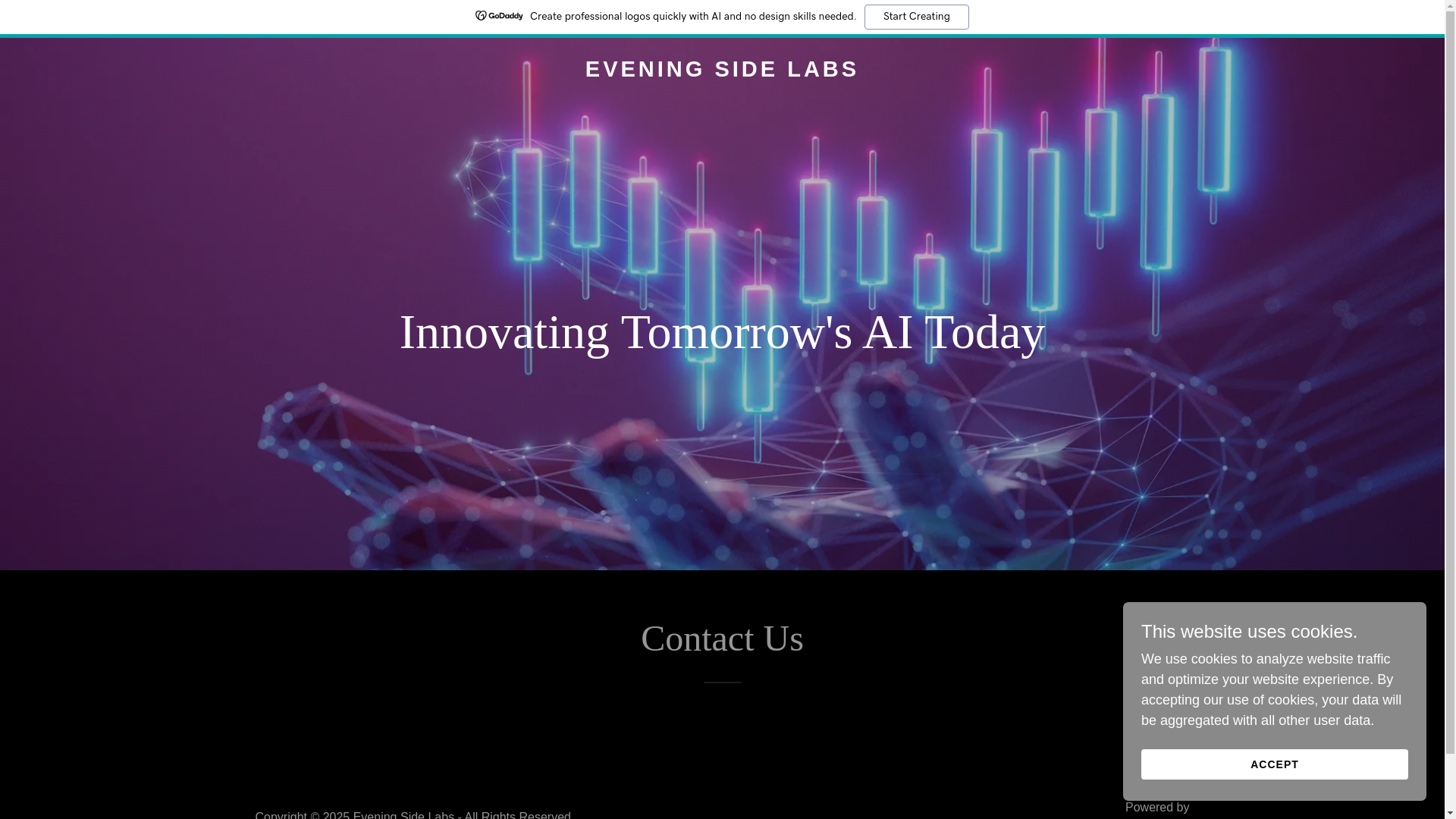 website screenshot of https://eveningsidelabs.com/