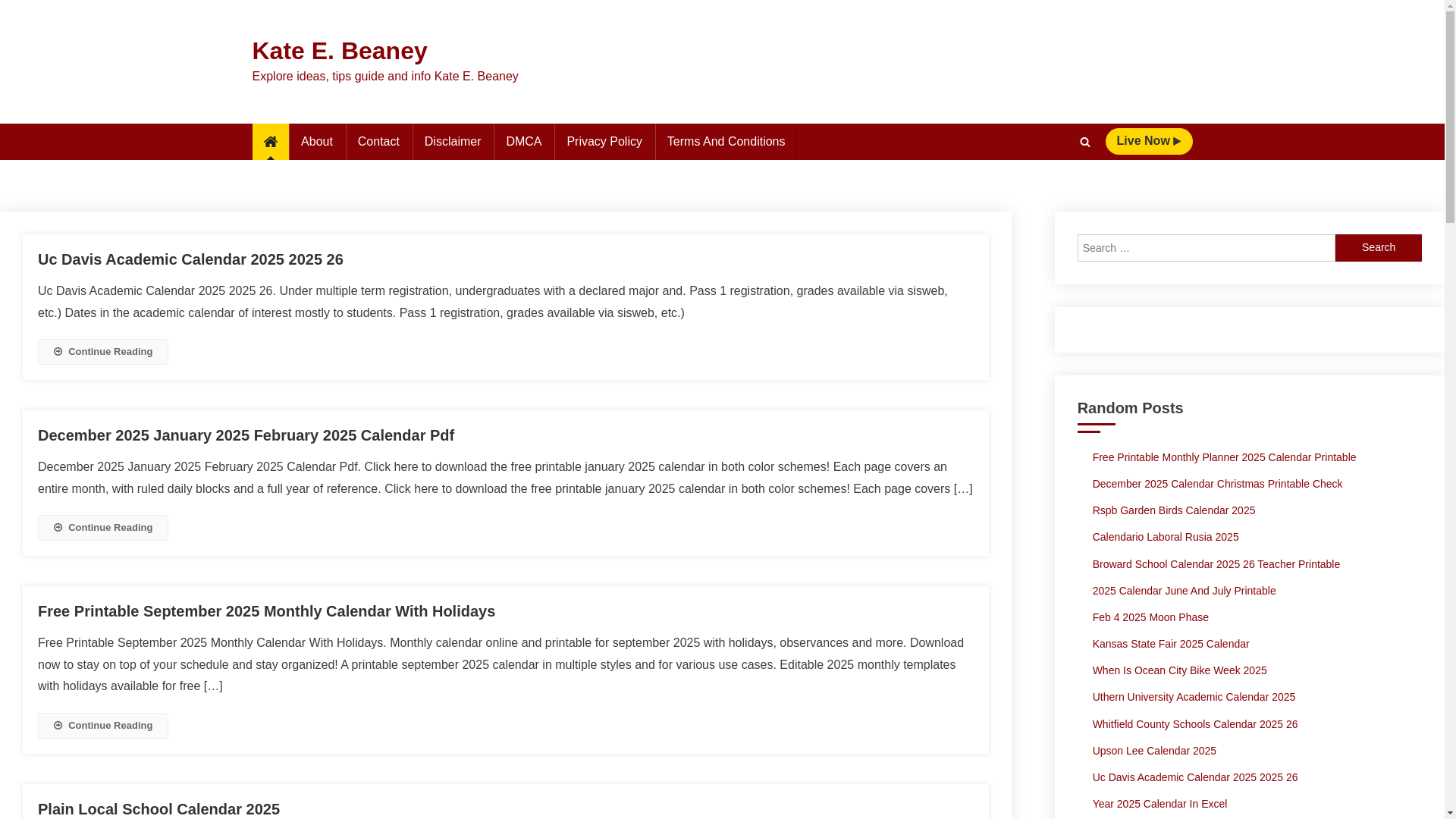 website screenshot of https://kateebeaney.pages.dev/