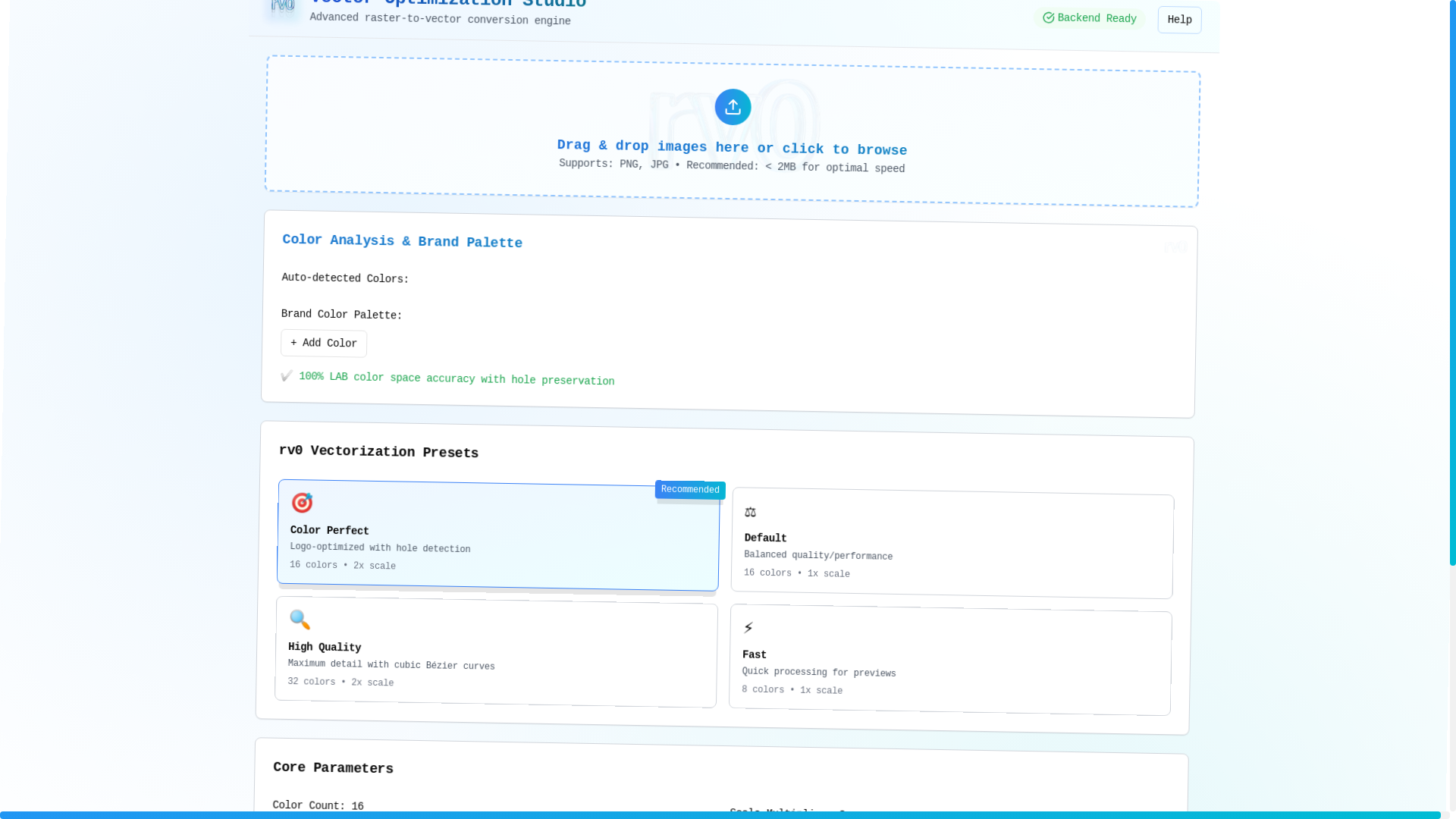 website screenshot of https://rv1-vector-studio.pages.dev/