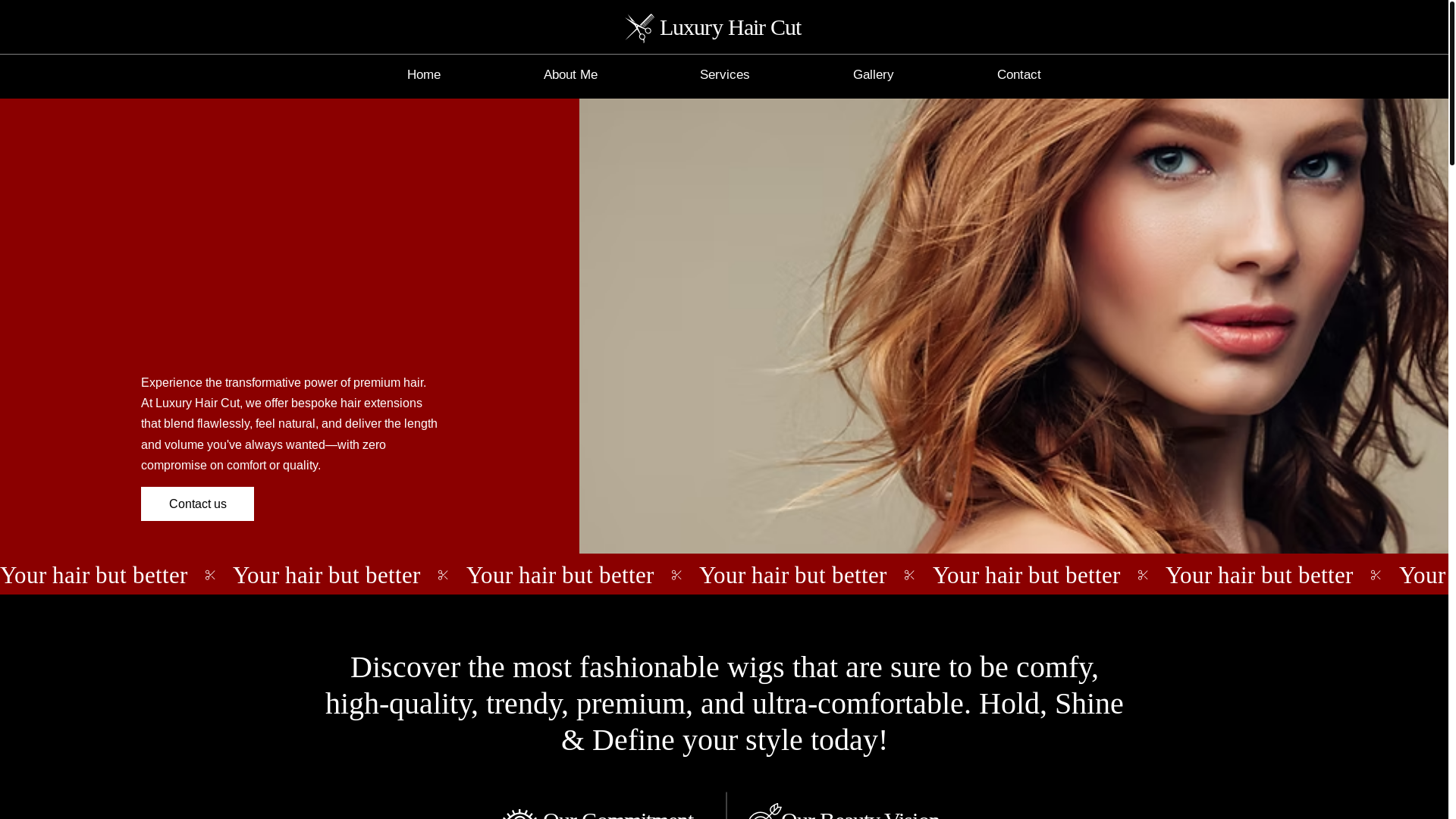website screenshot of https://tarinihairport.com/