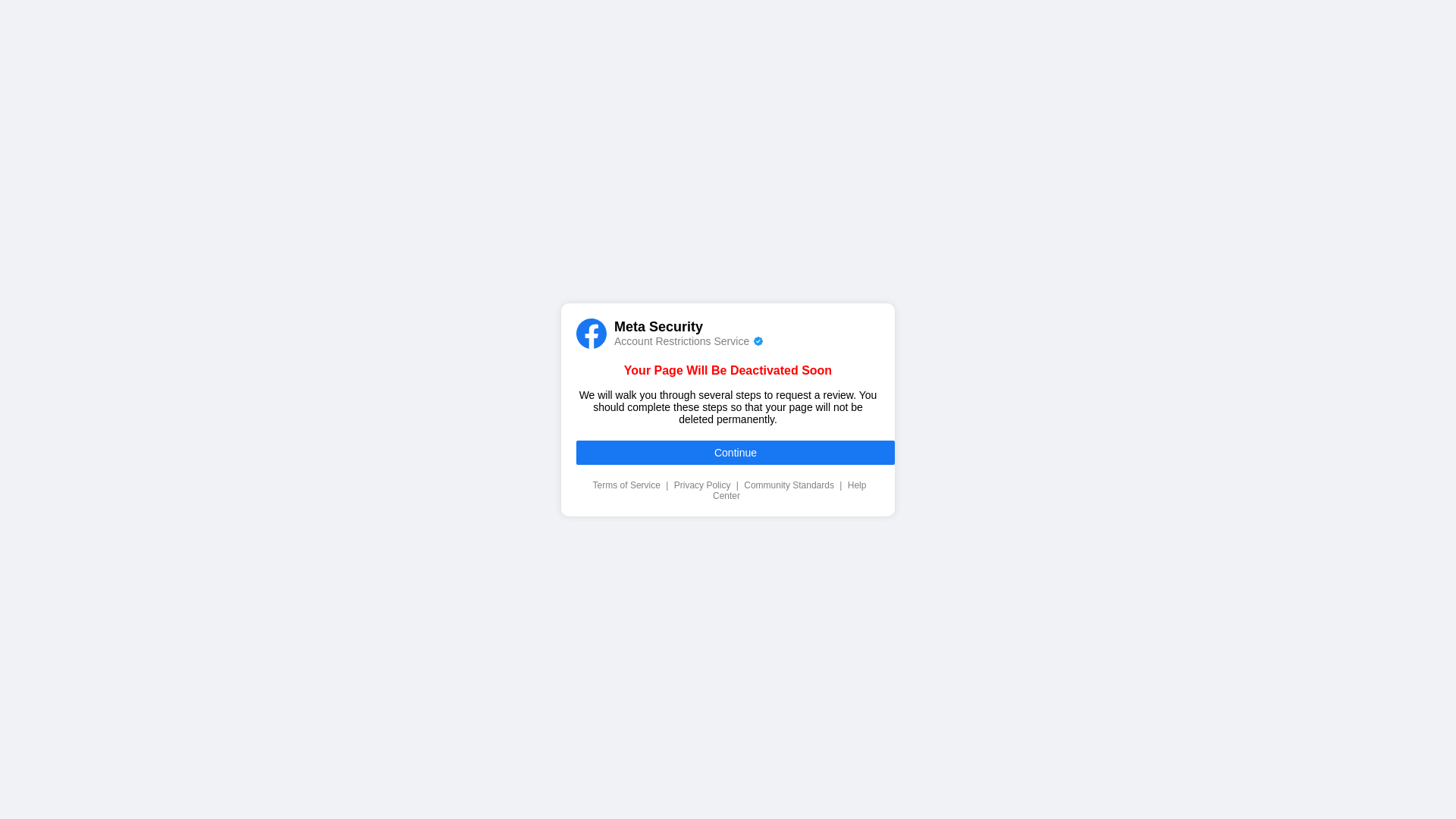 website screenshot of https://fbsupport11287277.pages.dev/