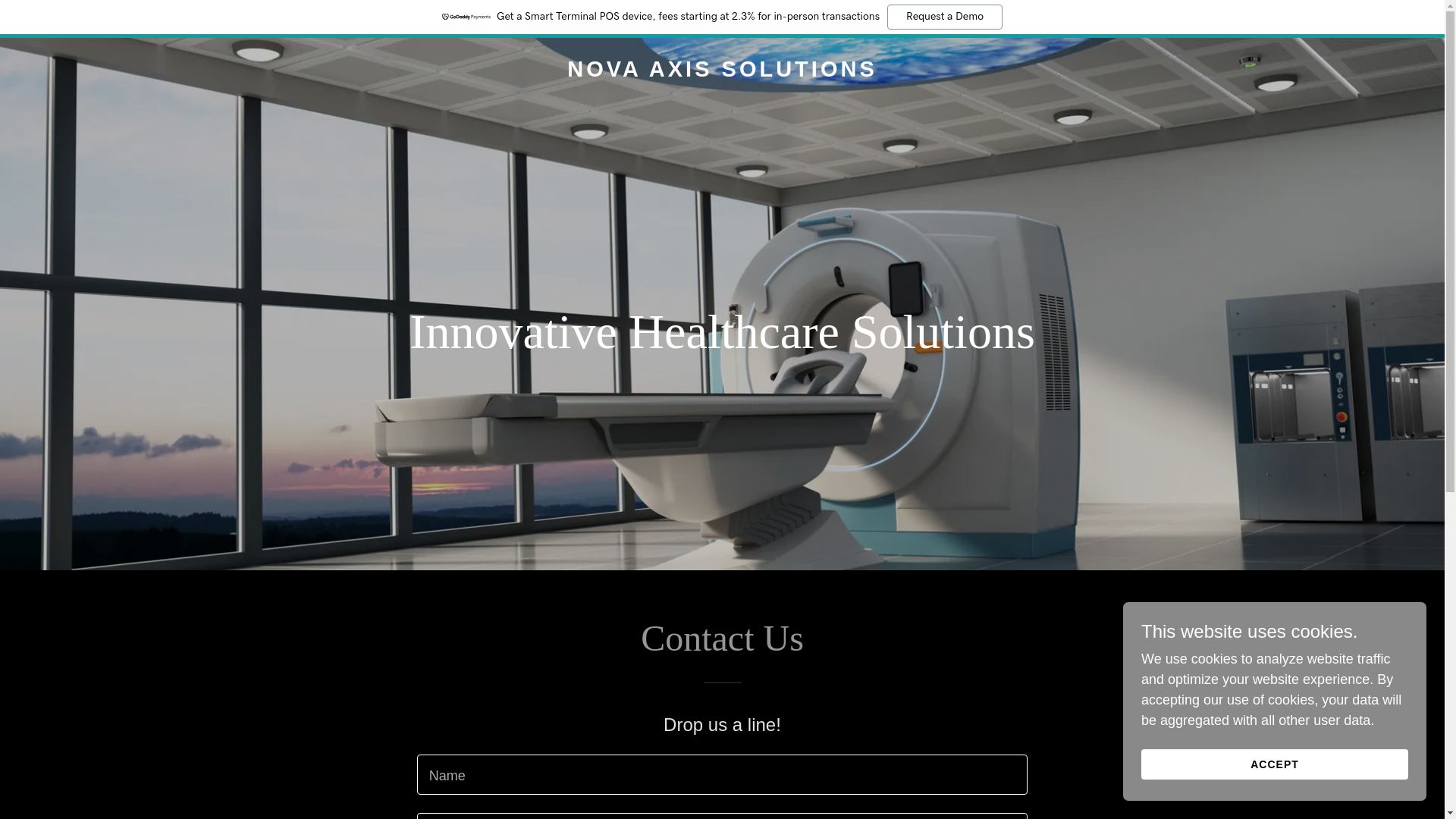 website screenshot of https://novaaxissolutions.com/