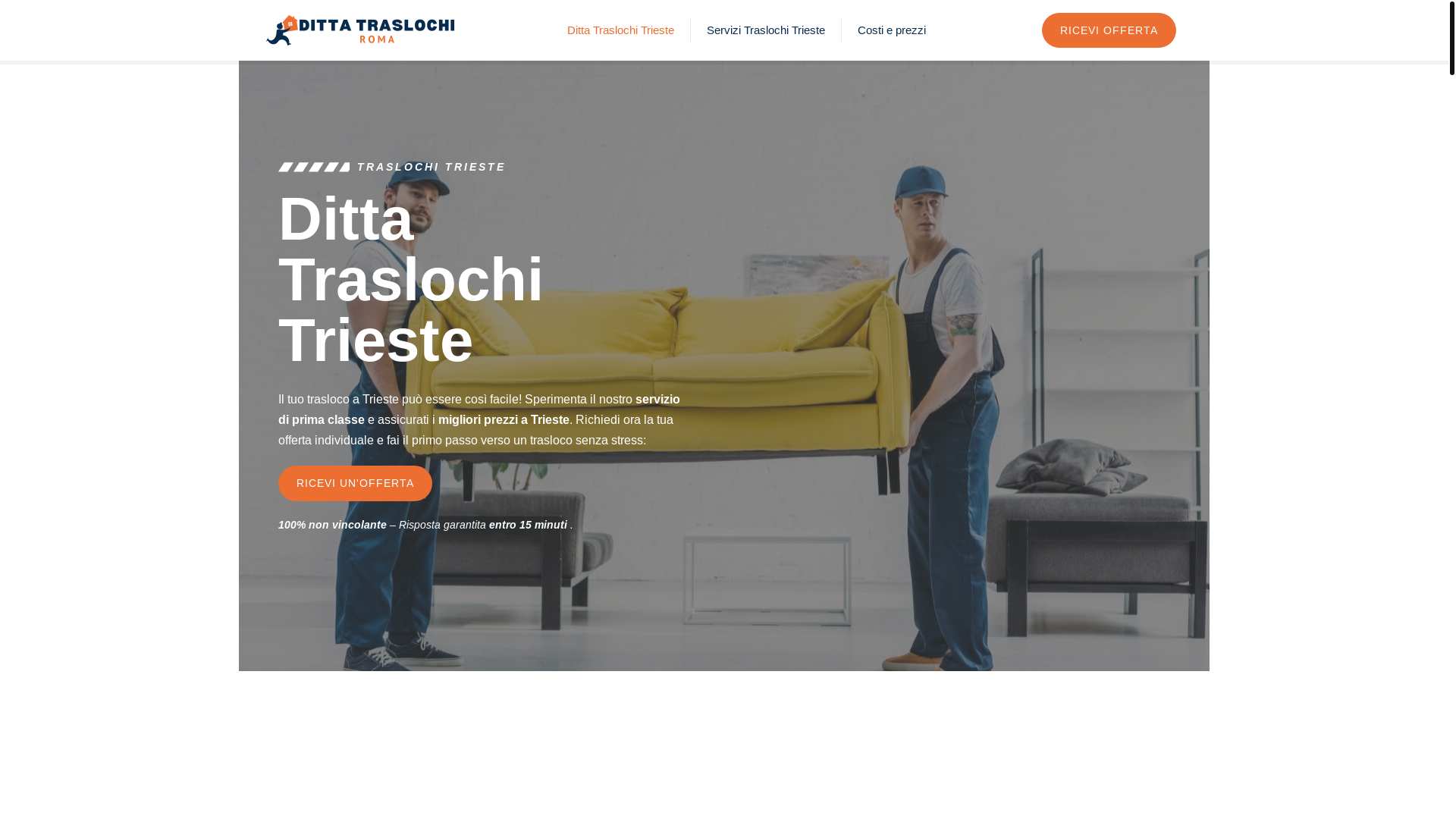 website screenshot of https://ditta-traslochi-trieste.it/