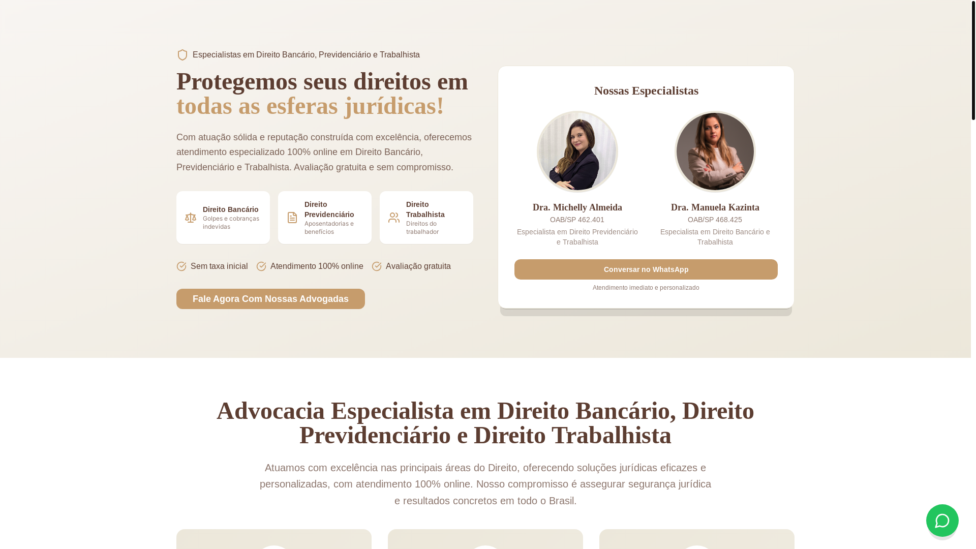 website screenshot of https://aekadvogadas.com.br/