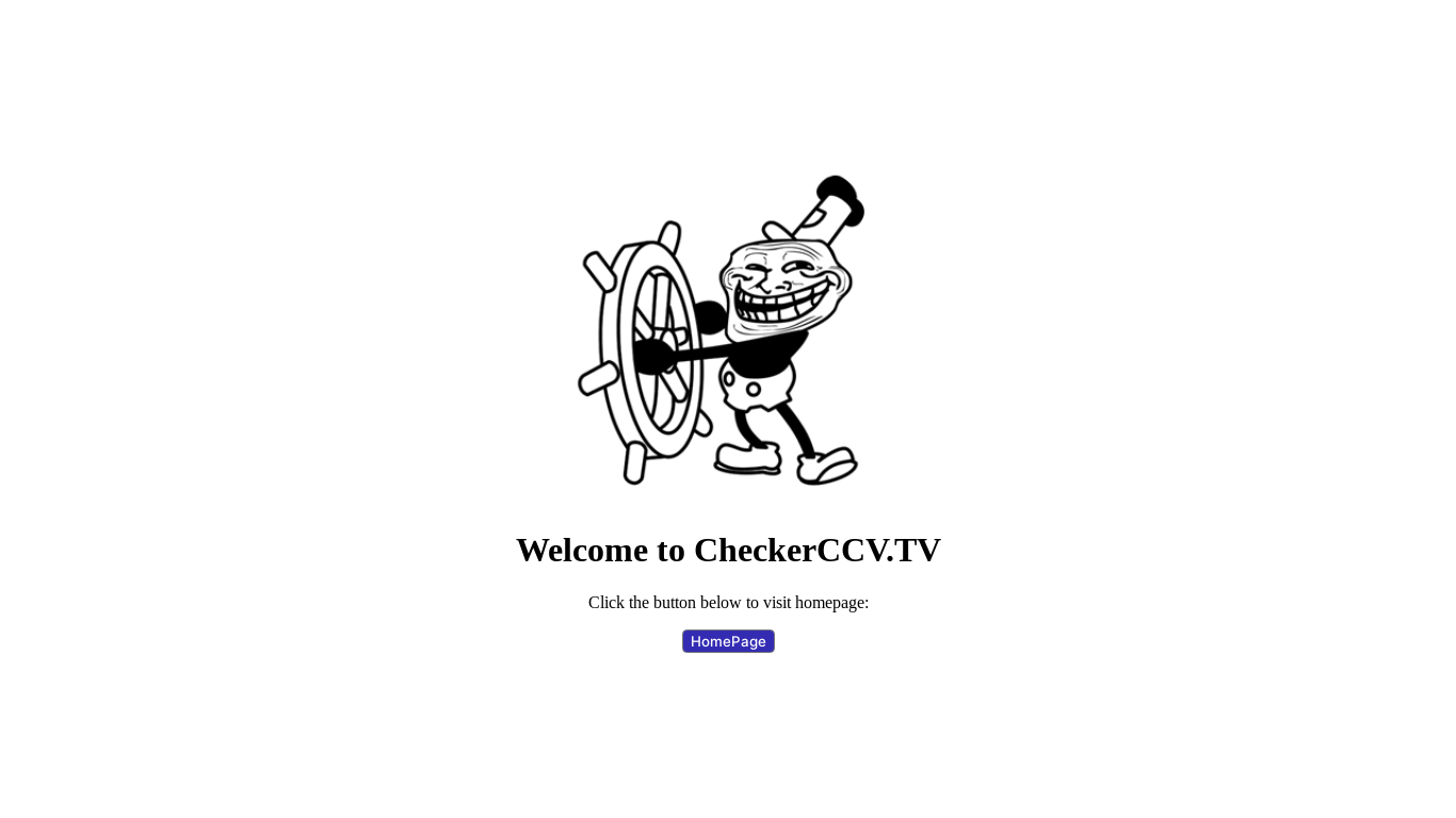 website screenshot of https://checkerccv.tv/