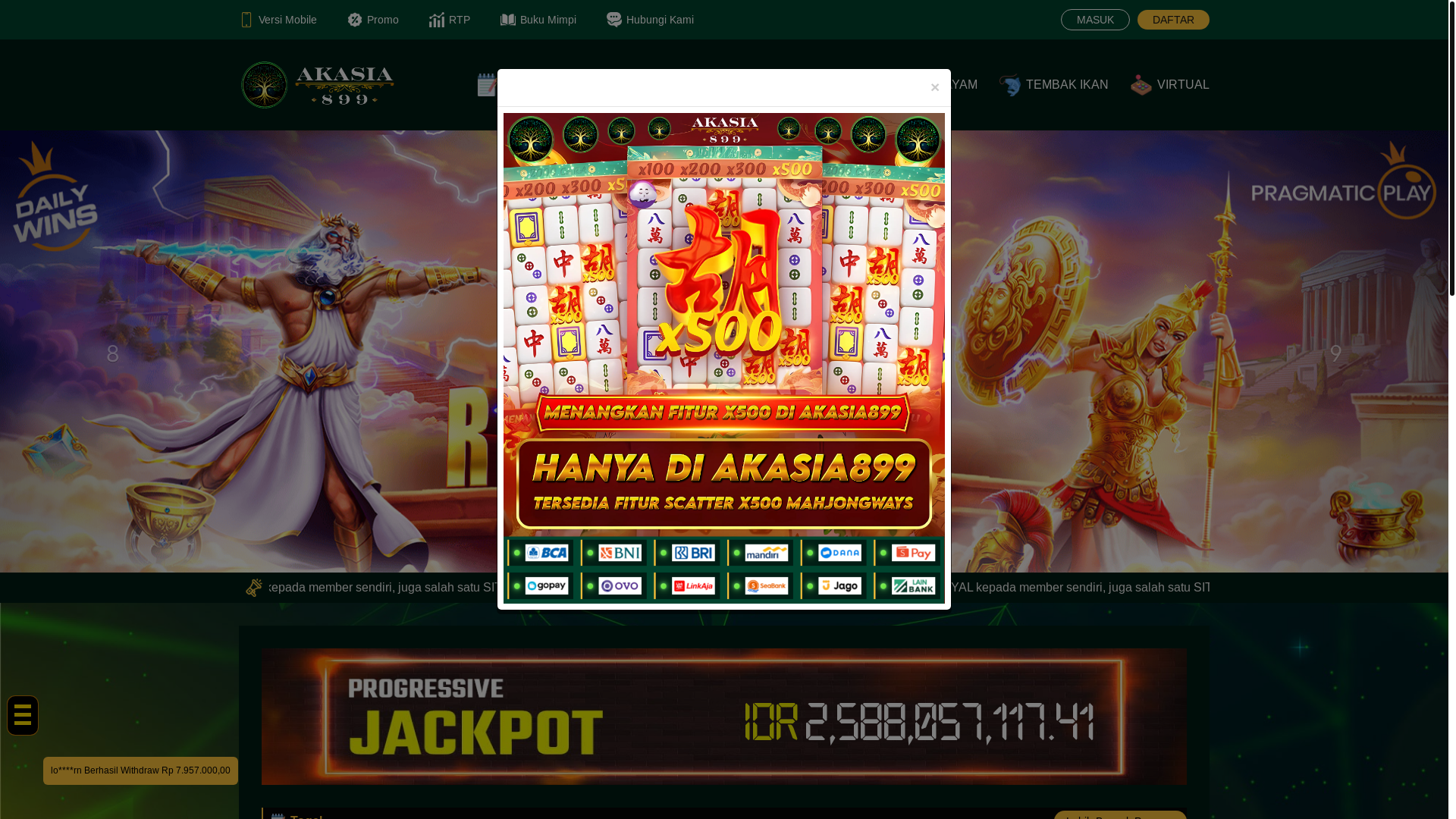 website screenshot of https://modalaka.online/