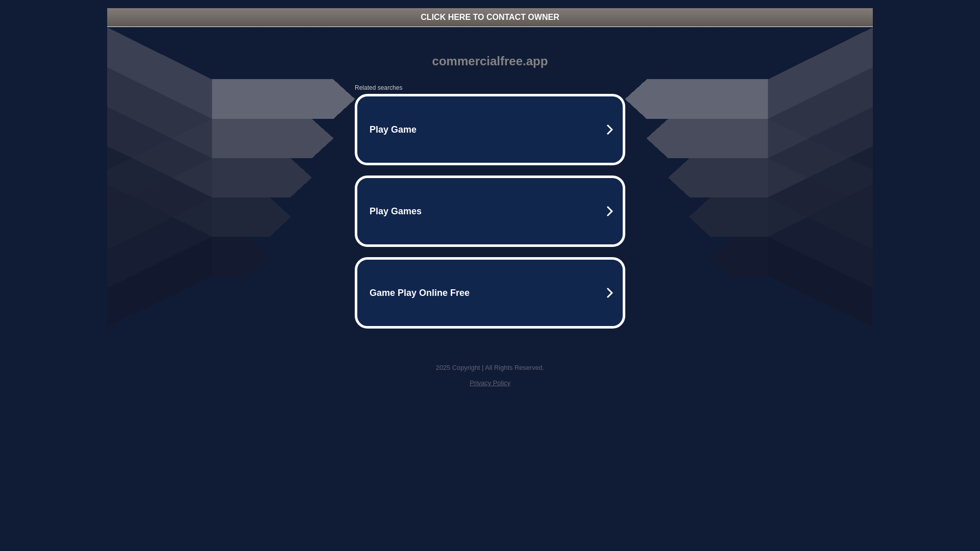 website screenshot of https://commercialfree.app/