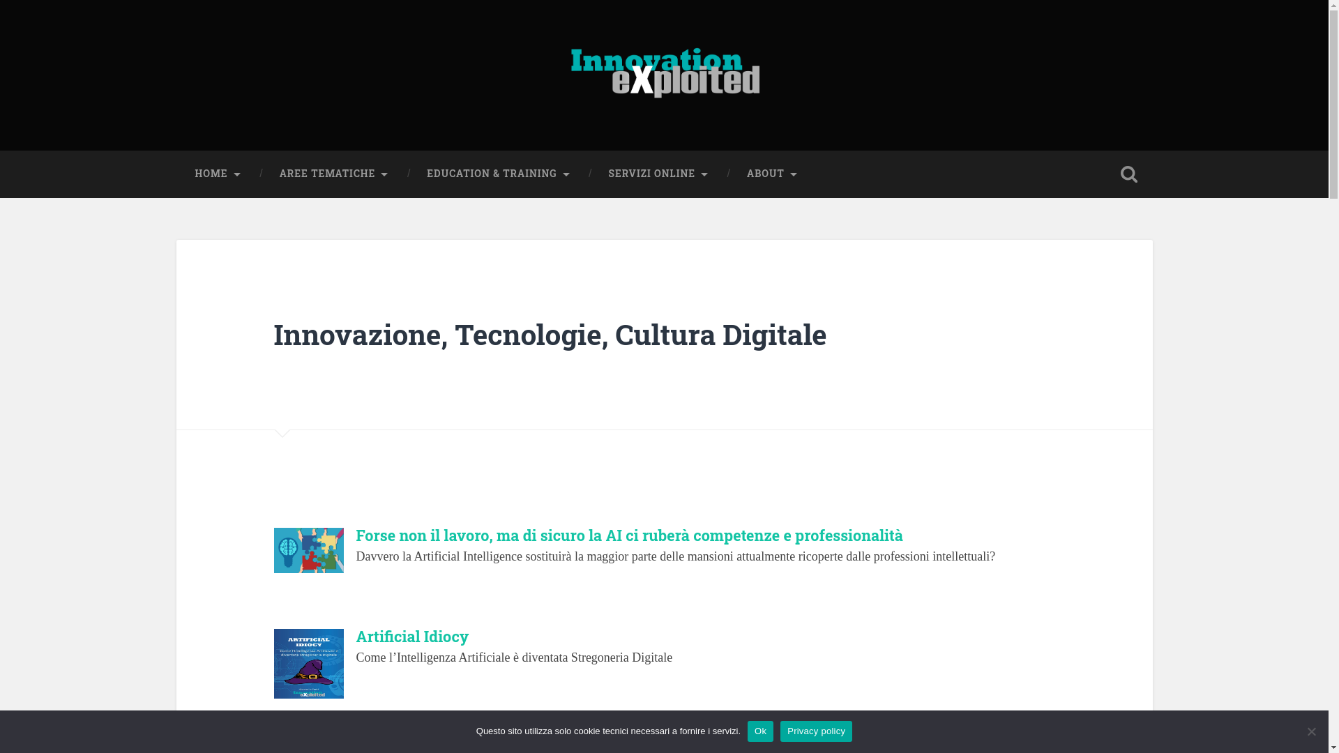 website screenshot of https://innovation-exploited.it/