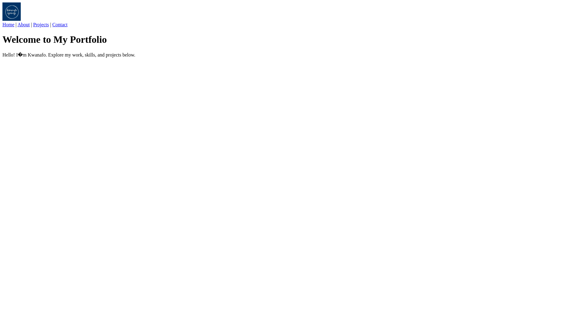 website screenshot of https://kwanafo-portfolio.pages.dev/