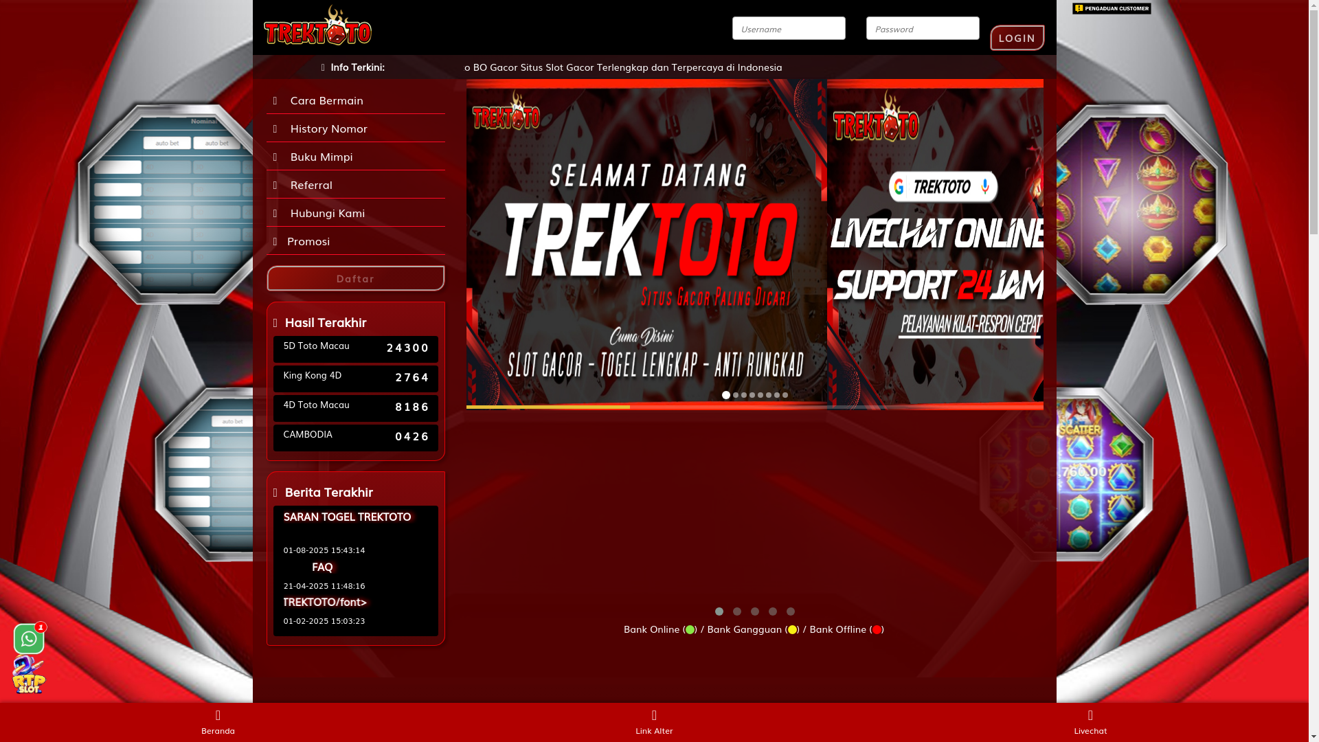 website screenshot of https://trekplay14.site/