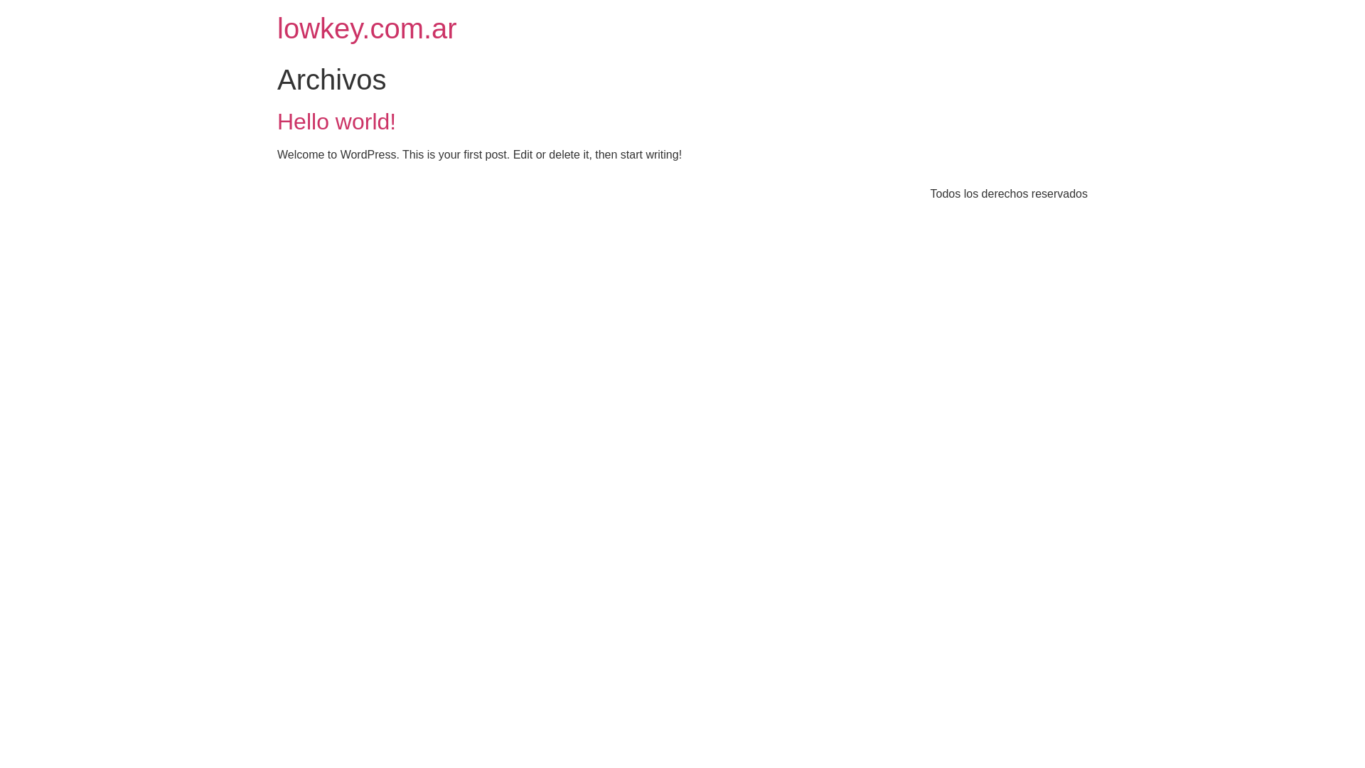 website screenshot of https://lowkey.com.ar/