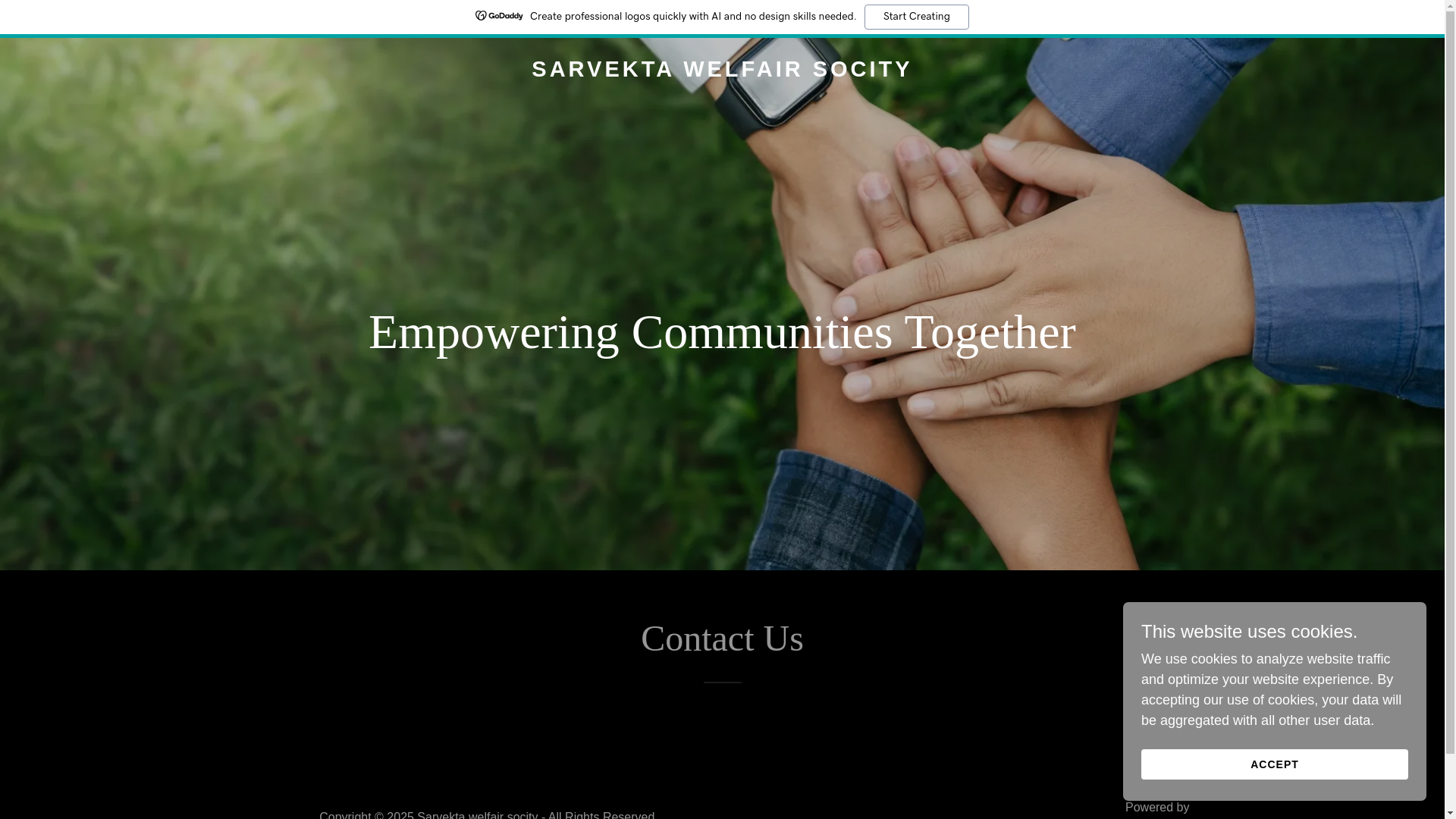 website screenshot of https://sarvekta.xyz/