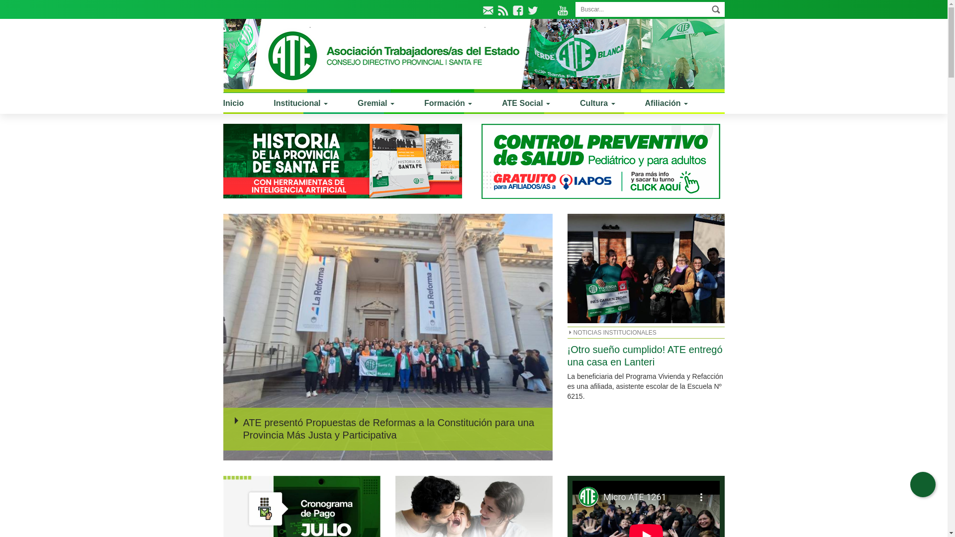 website screenshot of https://atesantafe.ar/
