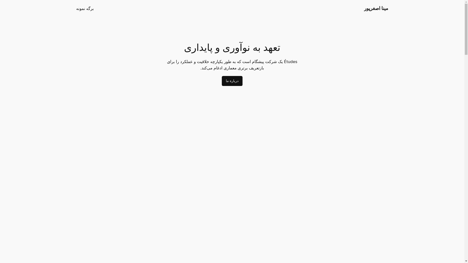 website screenshot of https://minaasgharpour.ir/