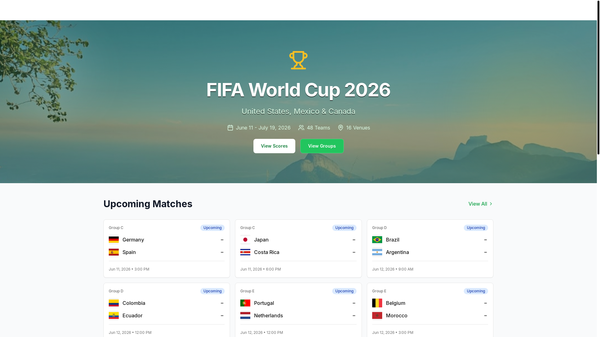 website screenshot of https://worldcup2026live.cc/