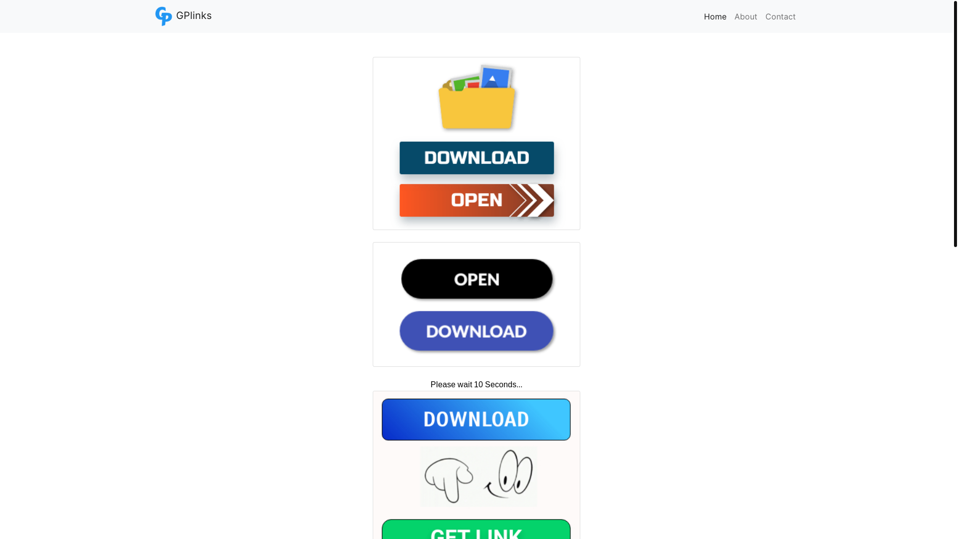 website screenshot of https://gplinks.co/c8Mz