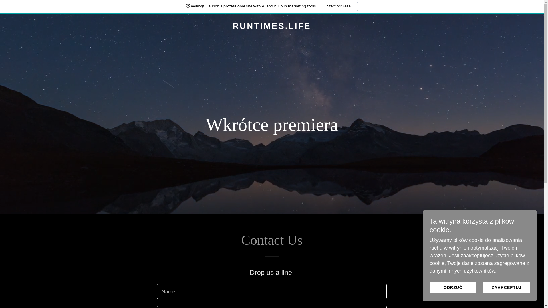 website screenshot of https://runtimes.life/