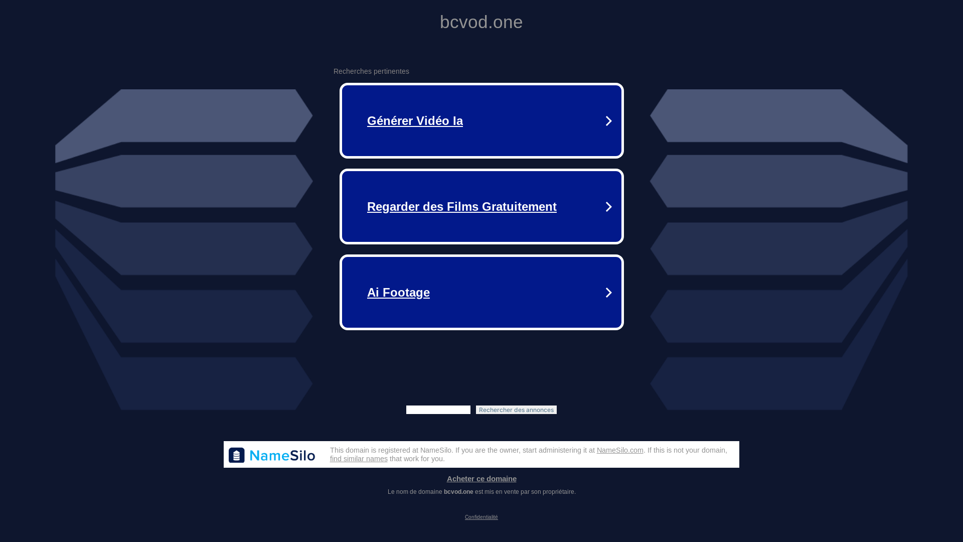 website screenshot of https://bcvod.one/