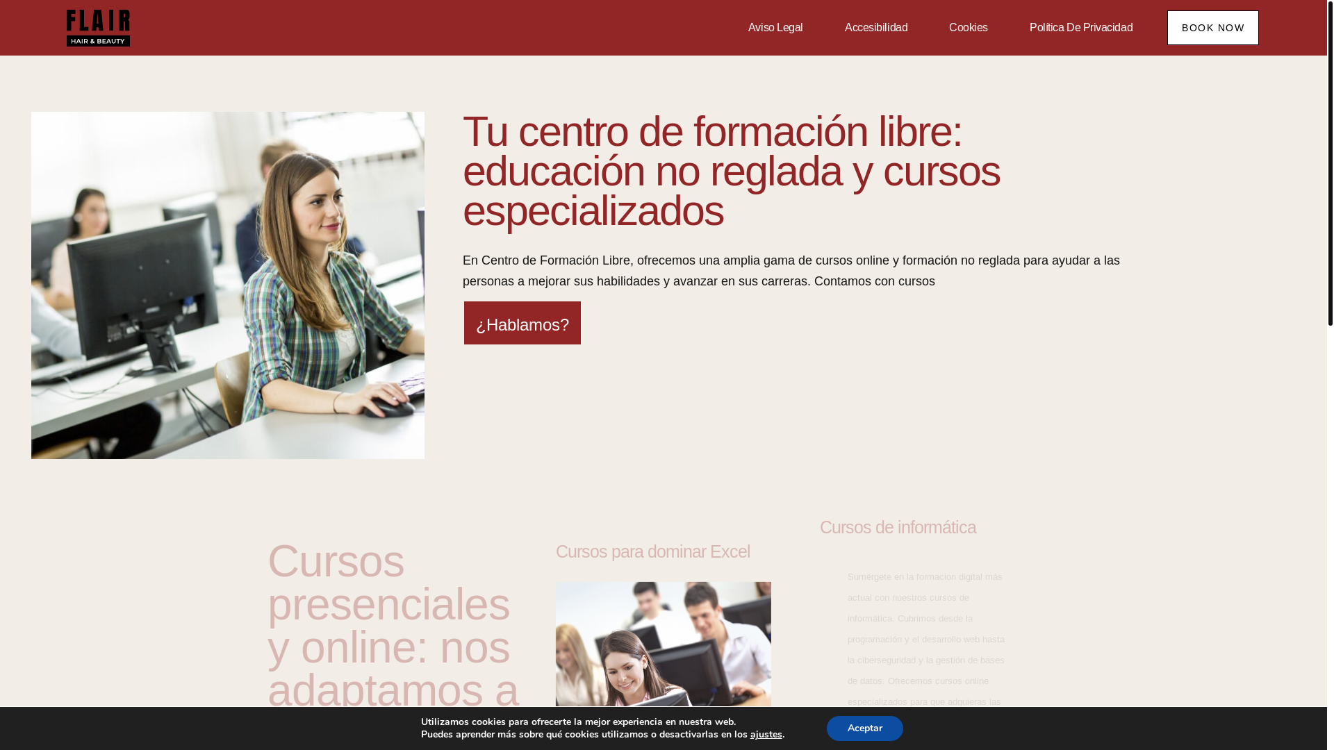 website screenshot of https://centrodeformacionlibre.com/
