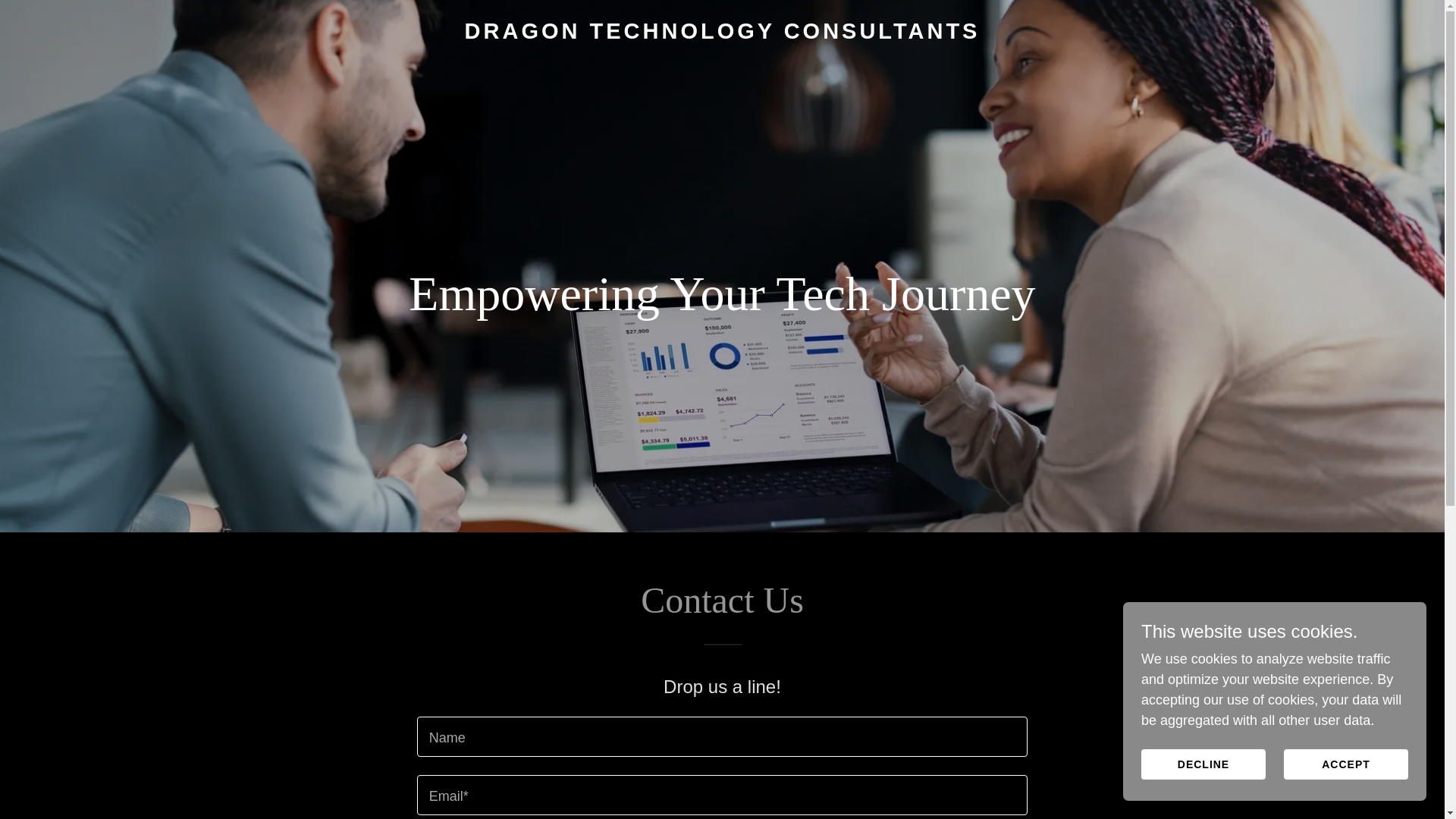 website screenshot of https://dragontechnologyconsultants.co.uk/