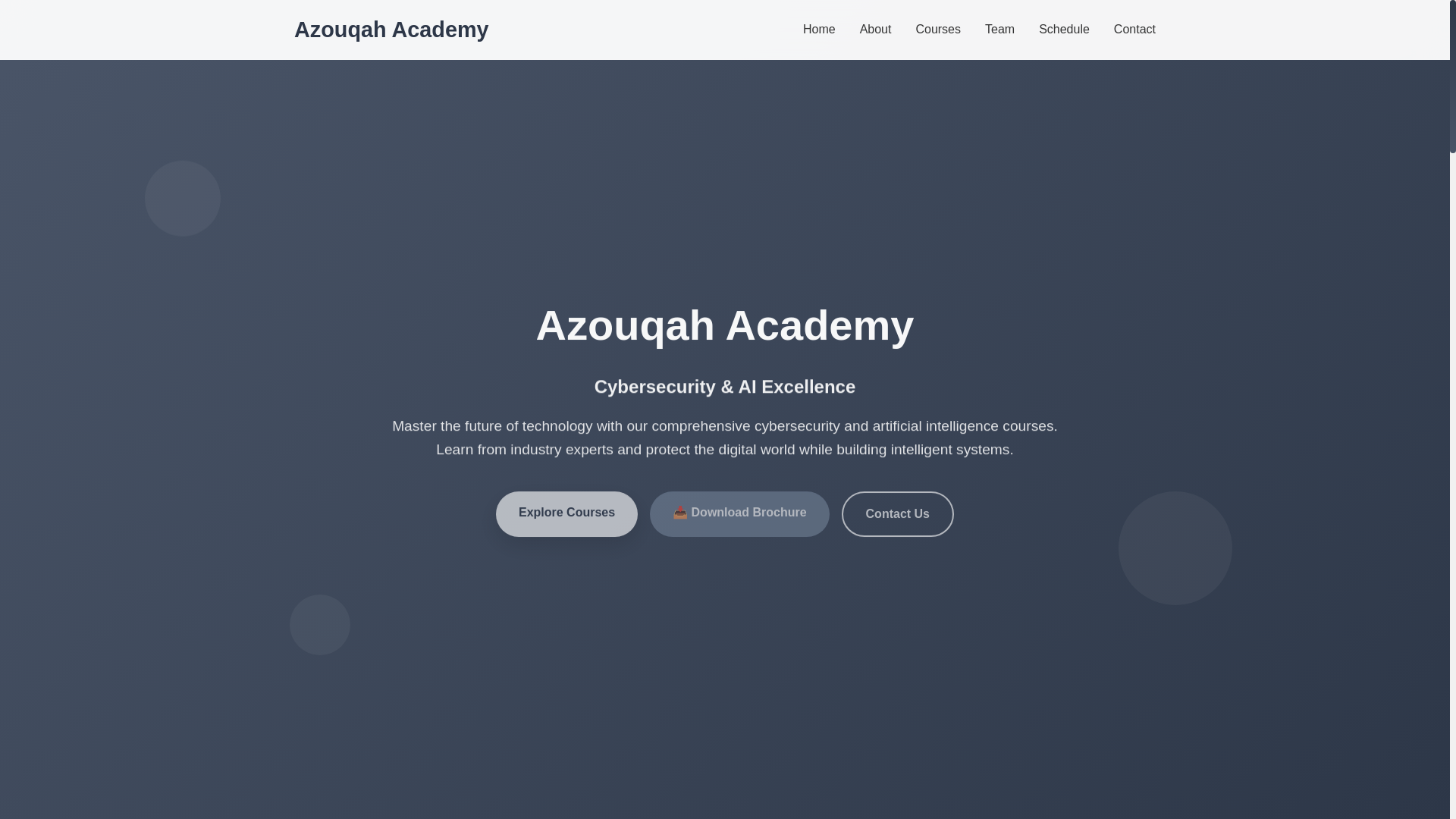 website screenshot of https://azouqahacademy.com/