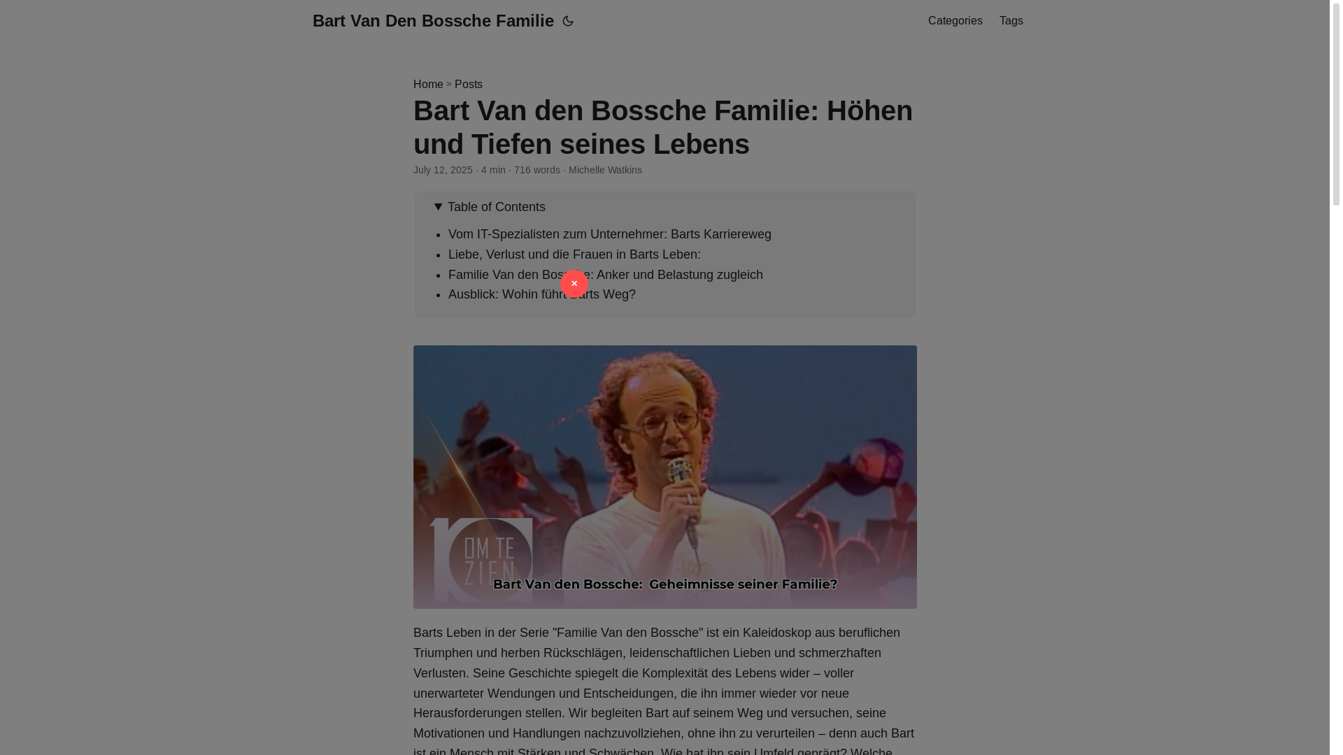 website screenshot of https://bart-van-den-bossche-familie.pages.dev/