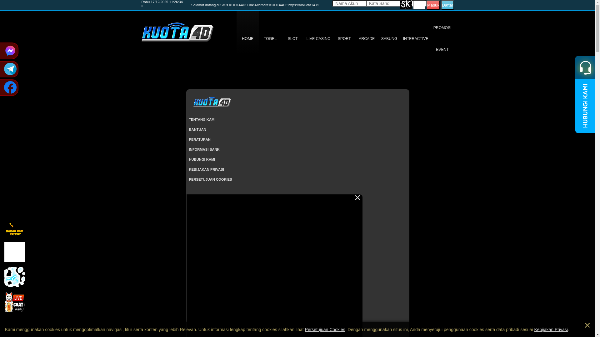 website screenshot of https://kuota4dstern.com/