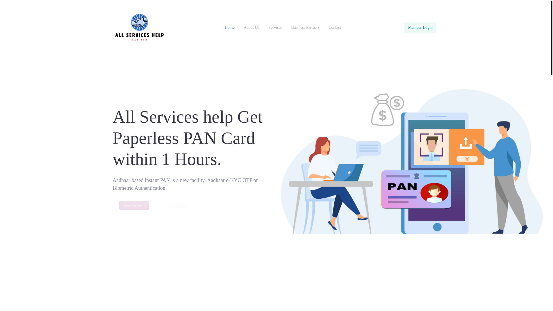 website screenshot of https://allservices.help/