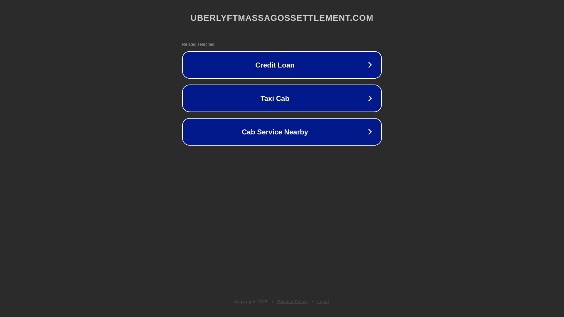 website screenshot of https://uberlyftmassagossettlement.com/