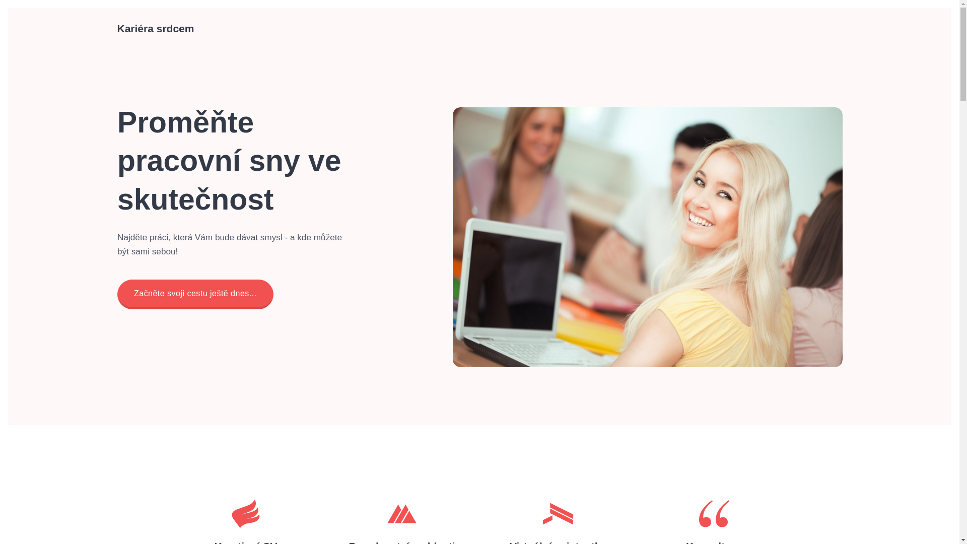 website screenshot of https://karierasrdcem.cz/