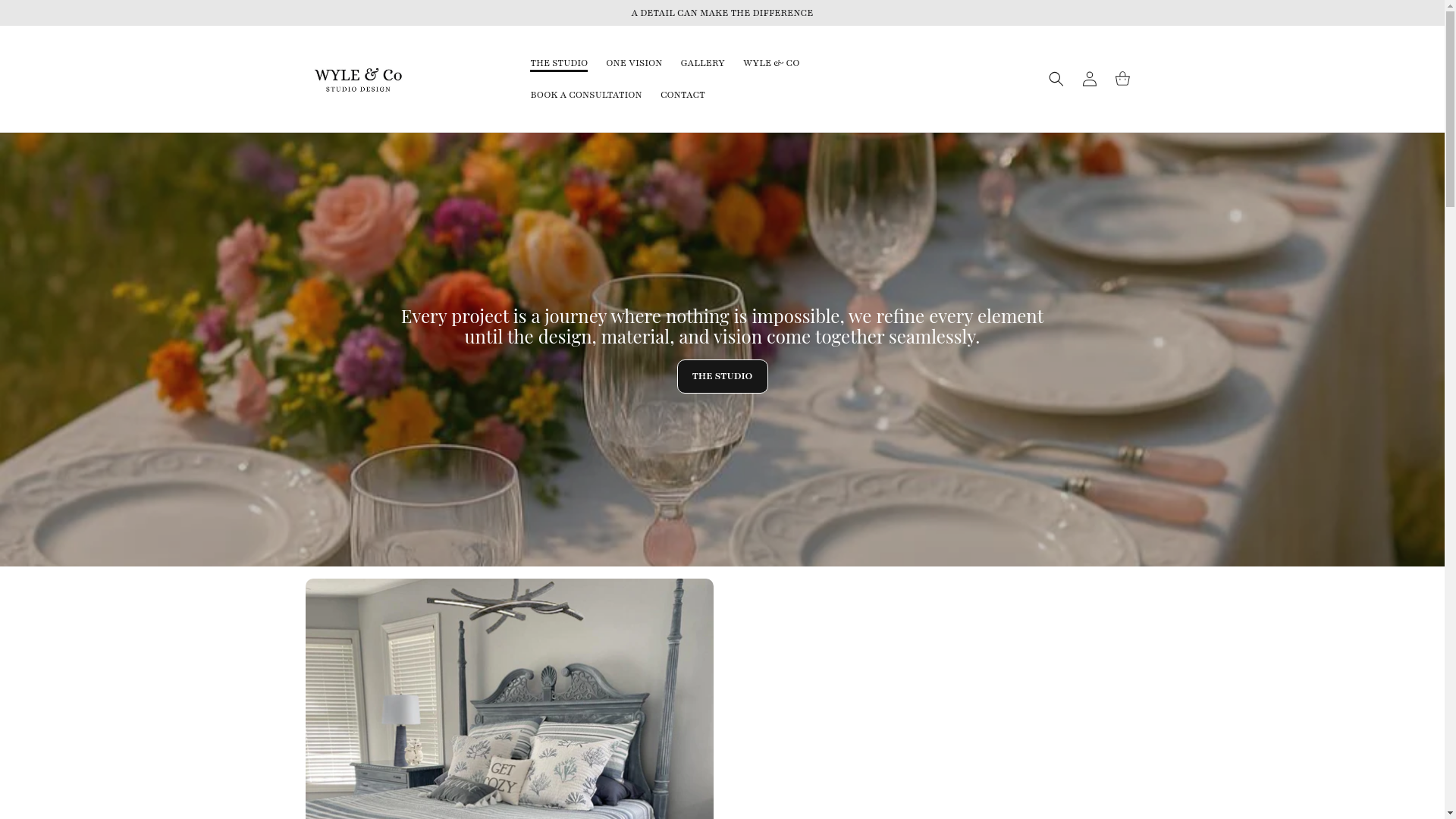 website screenshot of https://wyleandco.com/