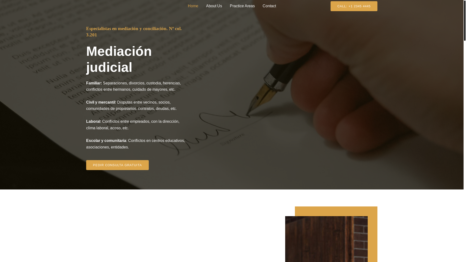 website screenshot of https://mediadorastraea.es/
