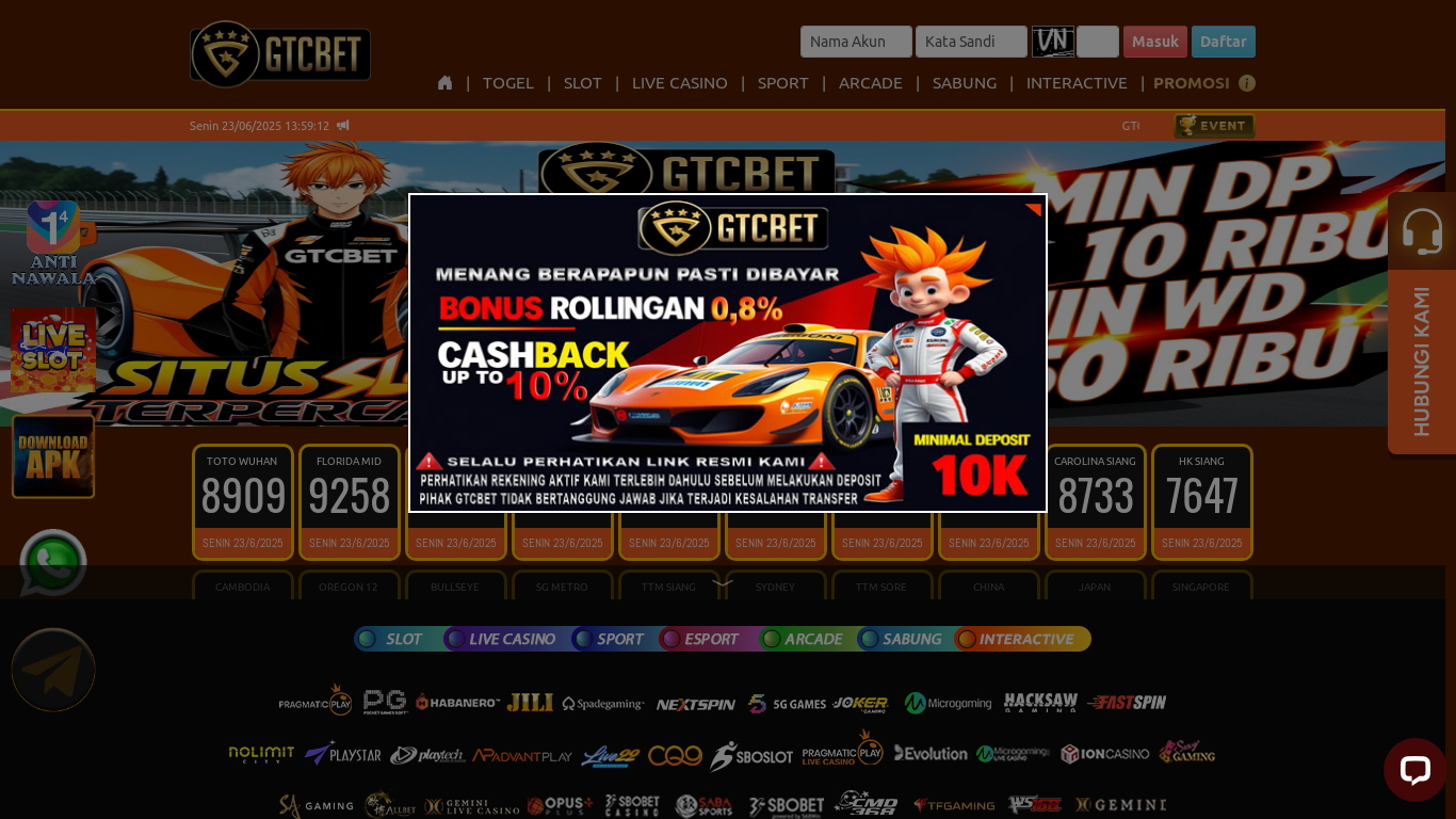 website screenshot of https://gtcbethoki.click/