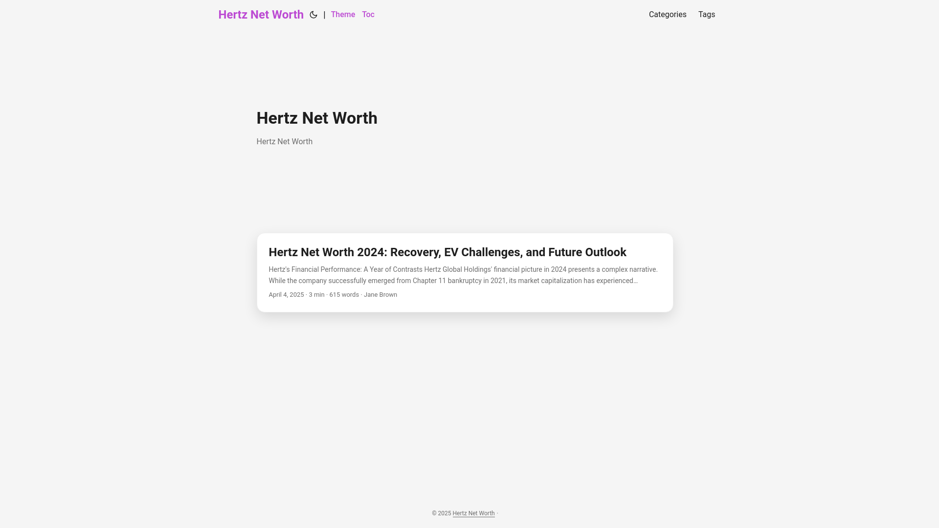 website screenshot of https://hertz-net-worth.pages.dev/