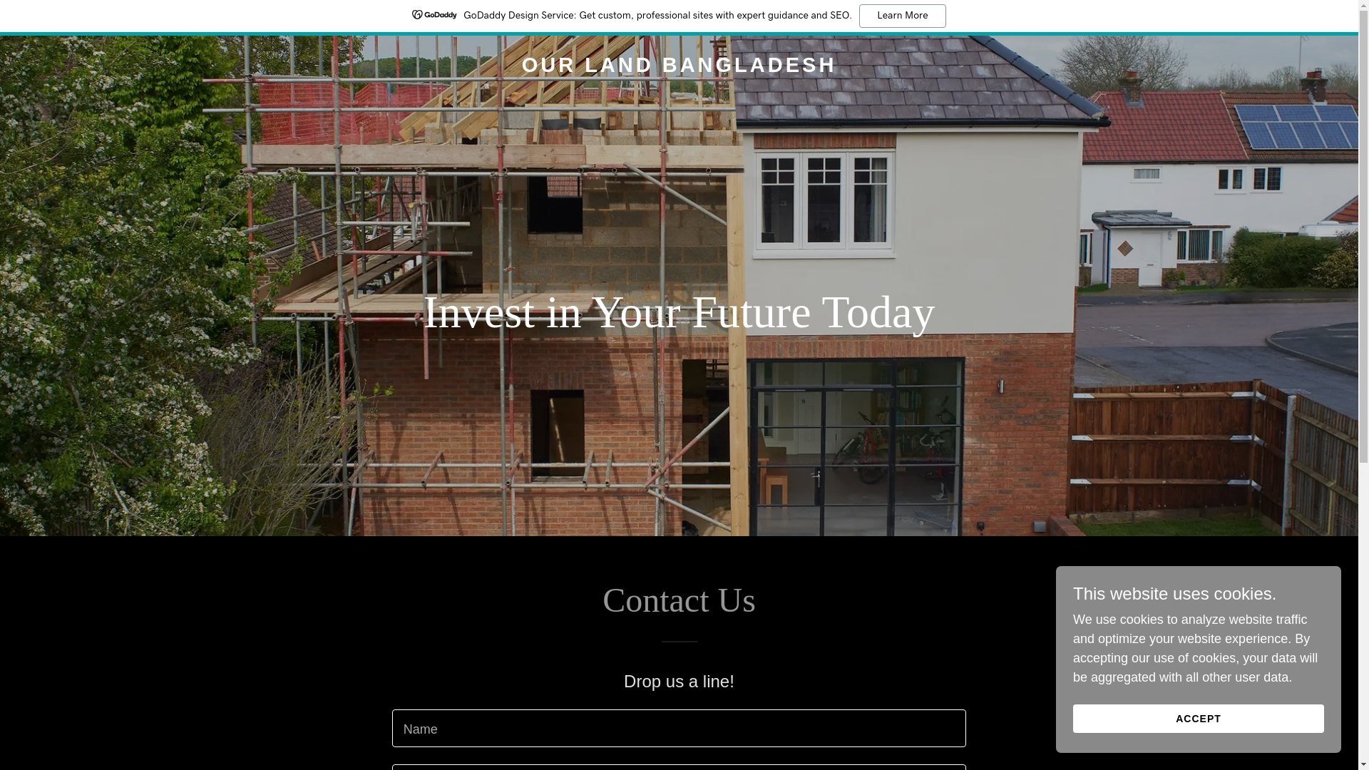 website screenshot of https://ourlandbd.com/