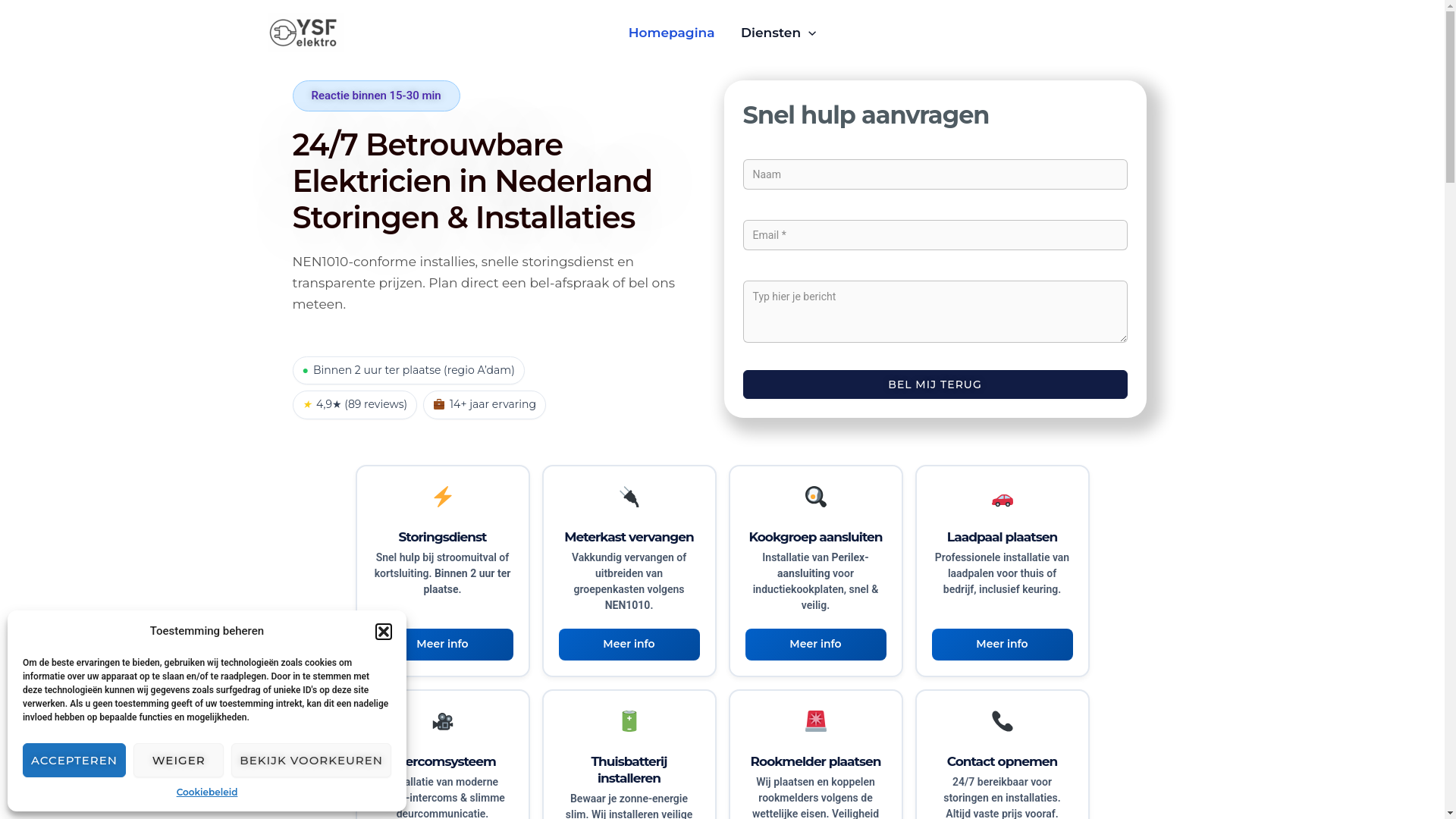 website screenshot of https://kookgroepaansluitenalkmaar.nl/