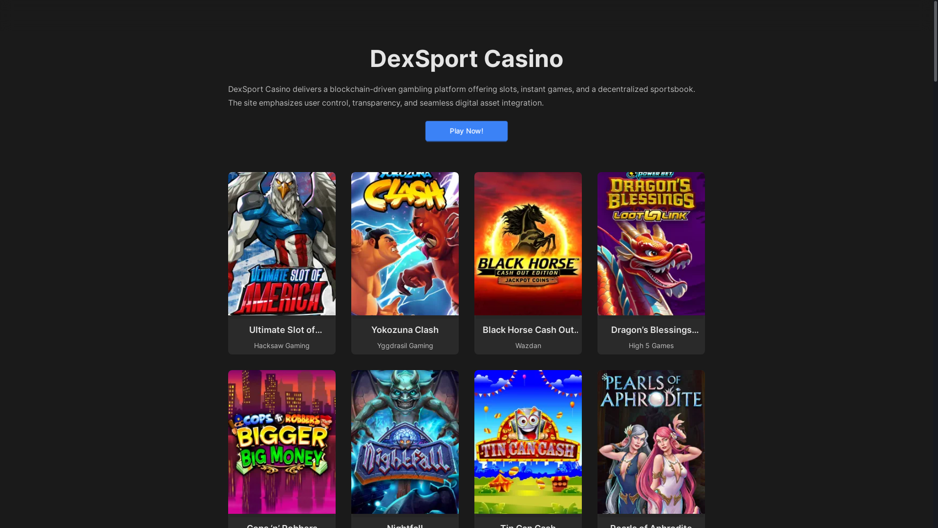 website screenshot of https://dexsport-casino-com.pages.dev/
