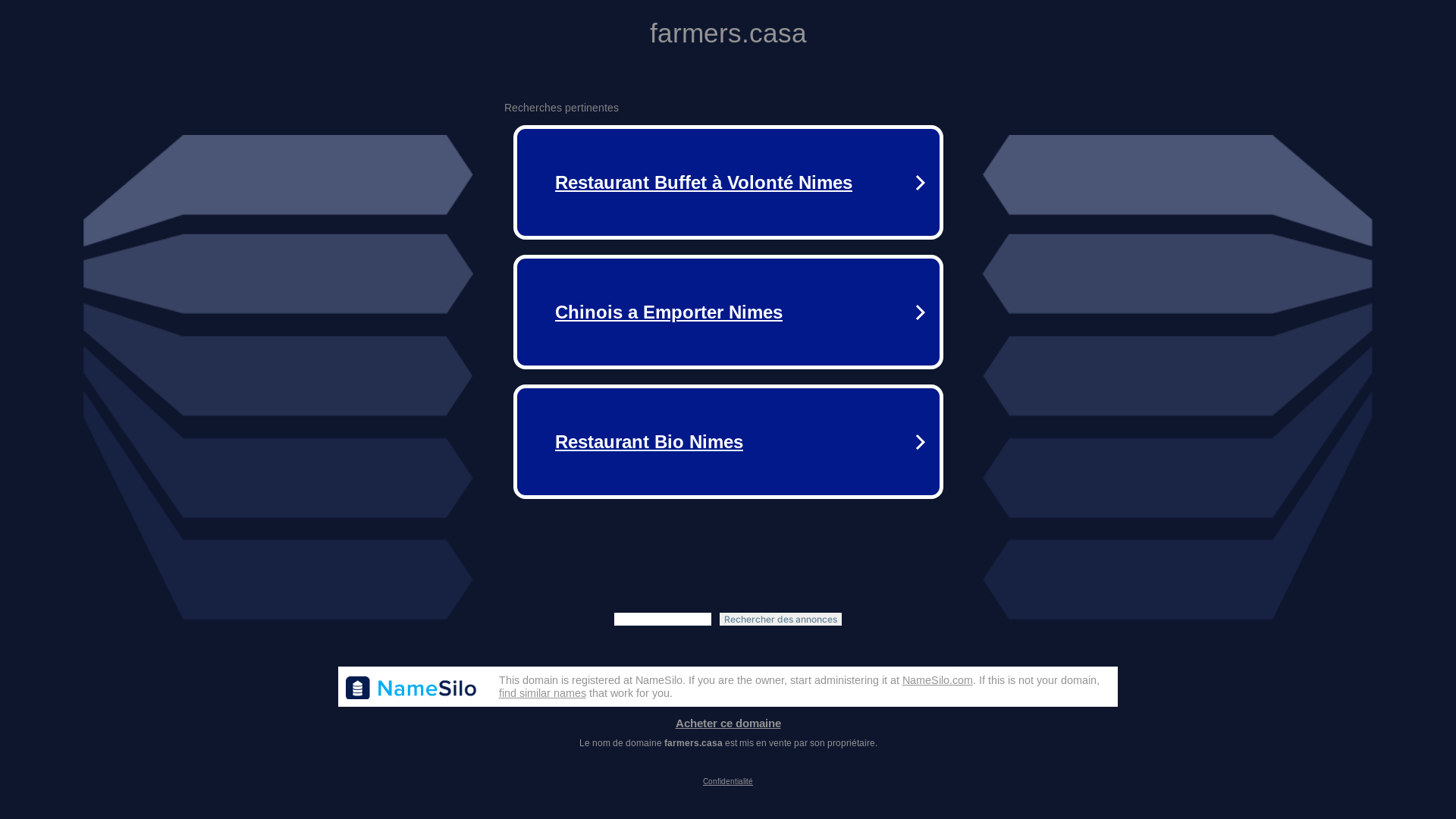 website screenshot of https://farmers.casa/