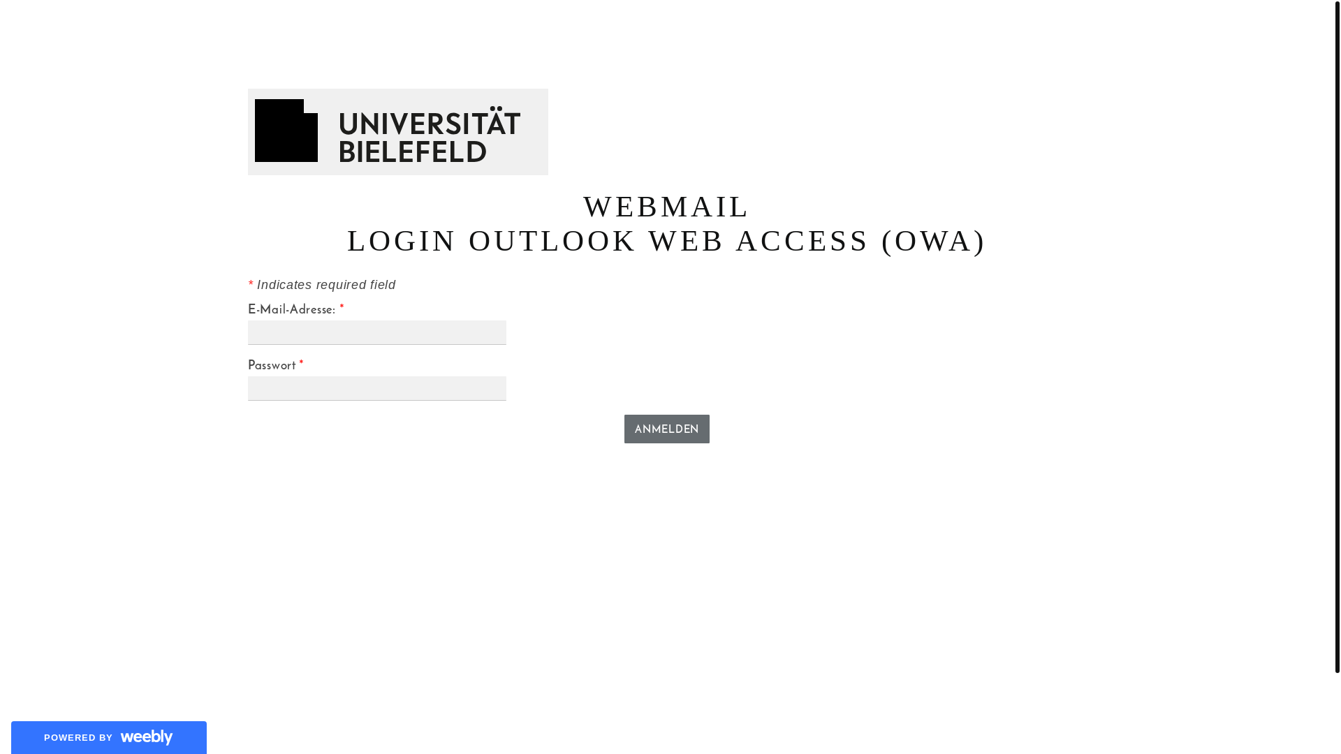 website screenshot of https://updateunibielefeld.weebly.com/