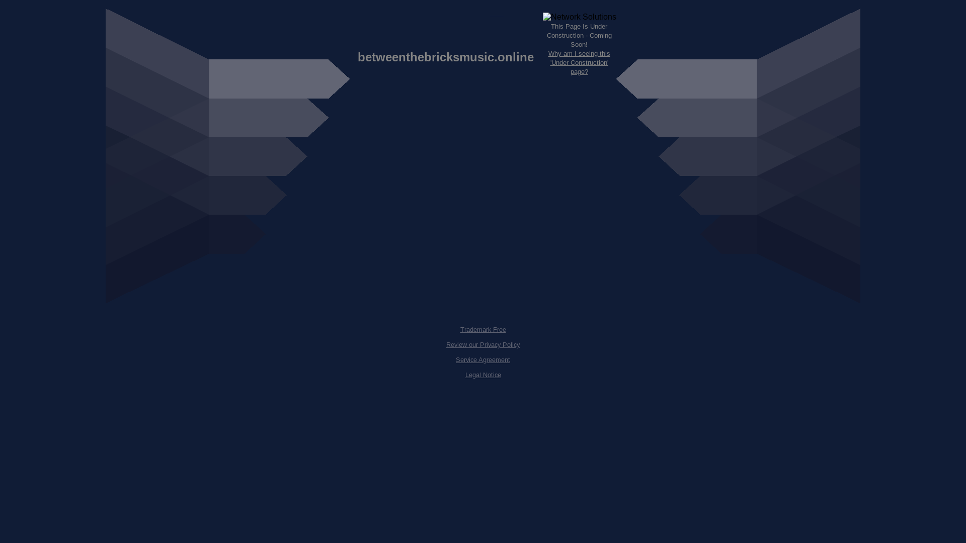 website screenshot of https://betweenthebricksmusic.online/