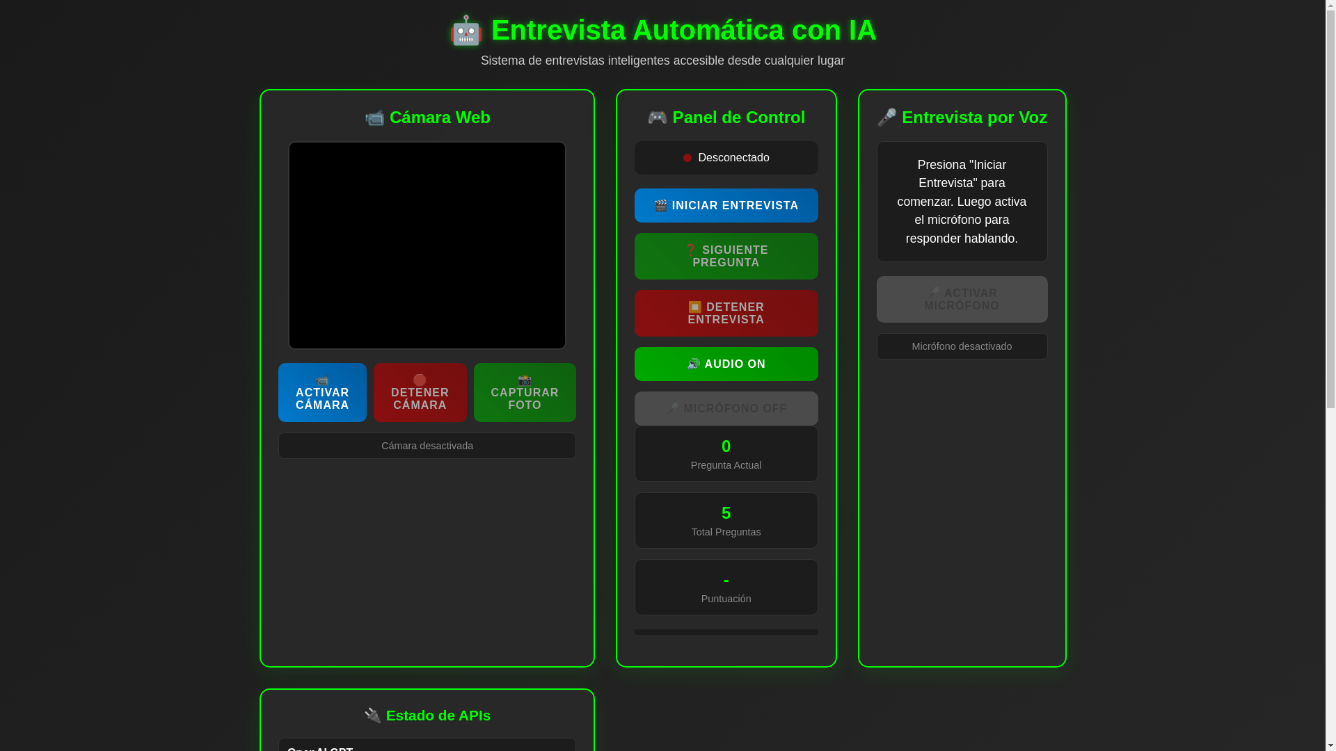 website screenshot of https://interviewcandidate.es/