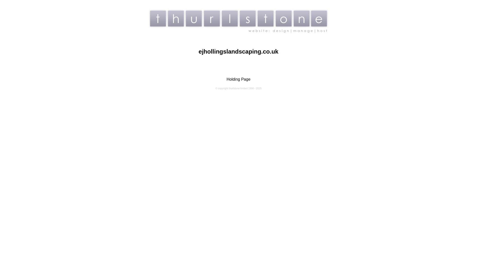 website screenshot of https://ejhollingslandscaping.co.uk/