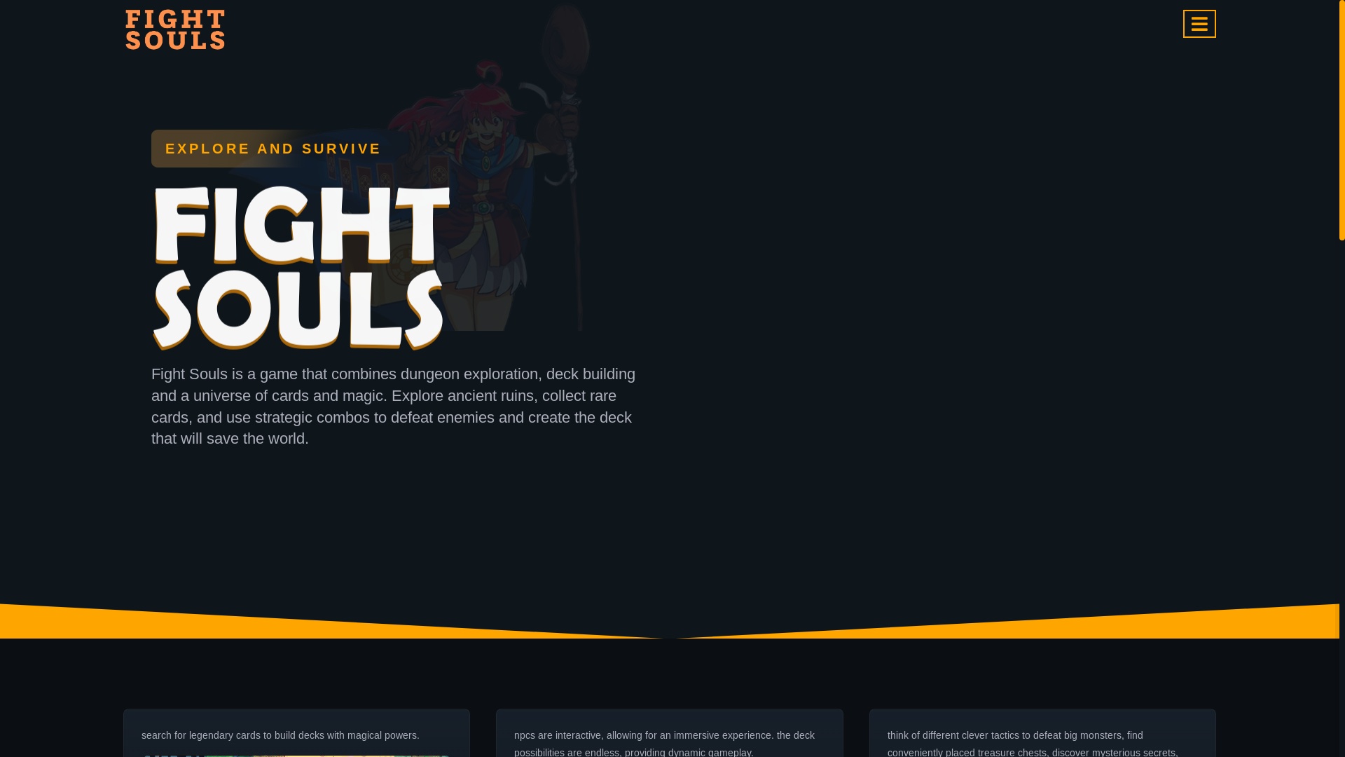 website screenshot of https://fightsouls.online/
