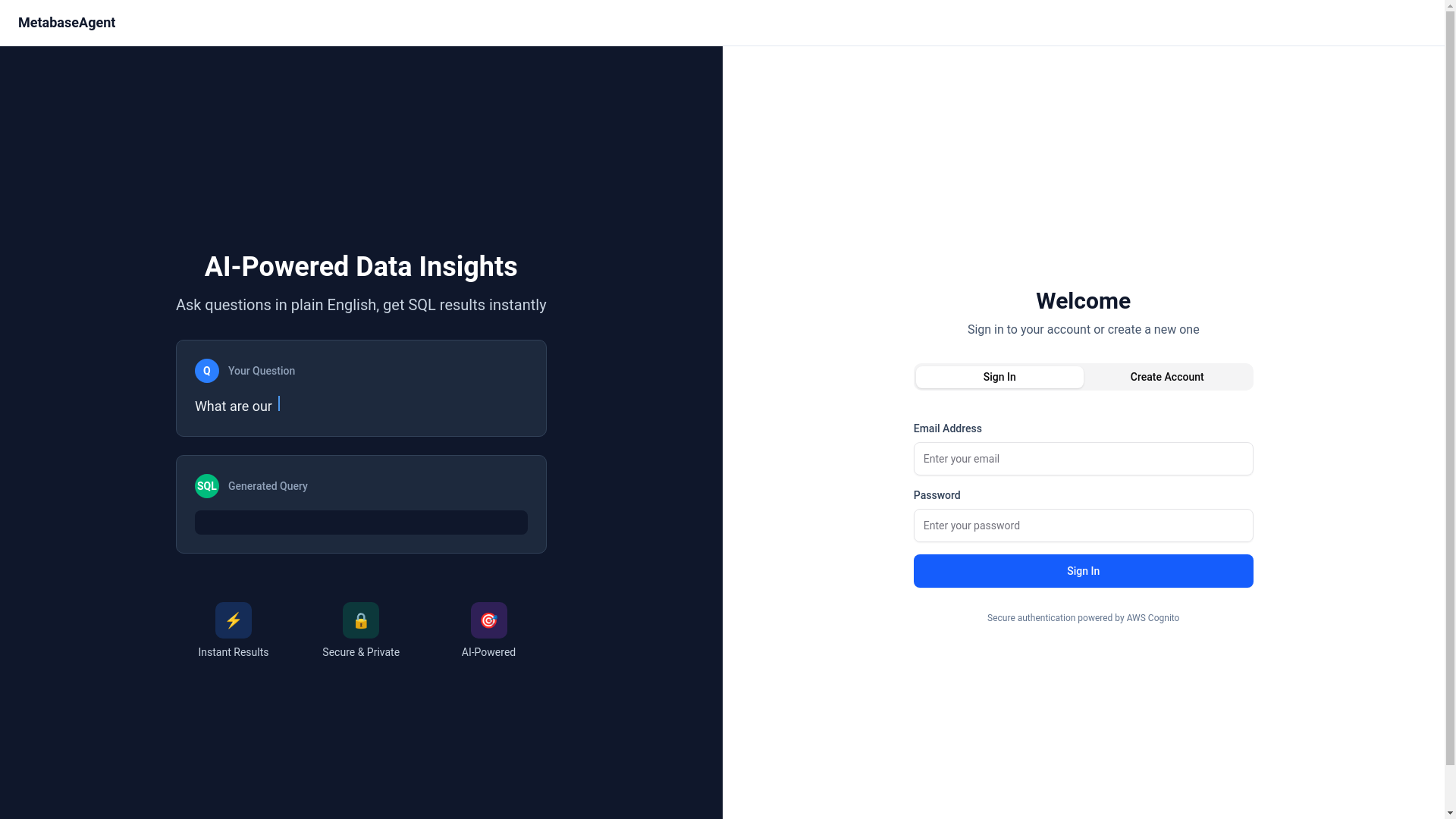 website screenshot of https://metagent.app/