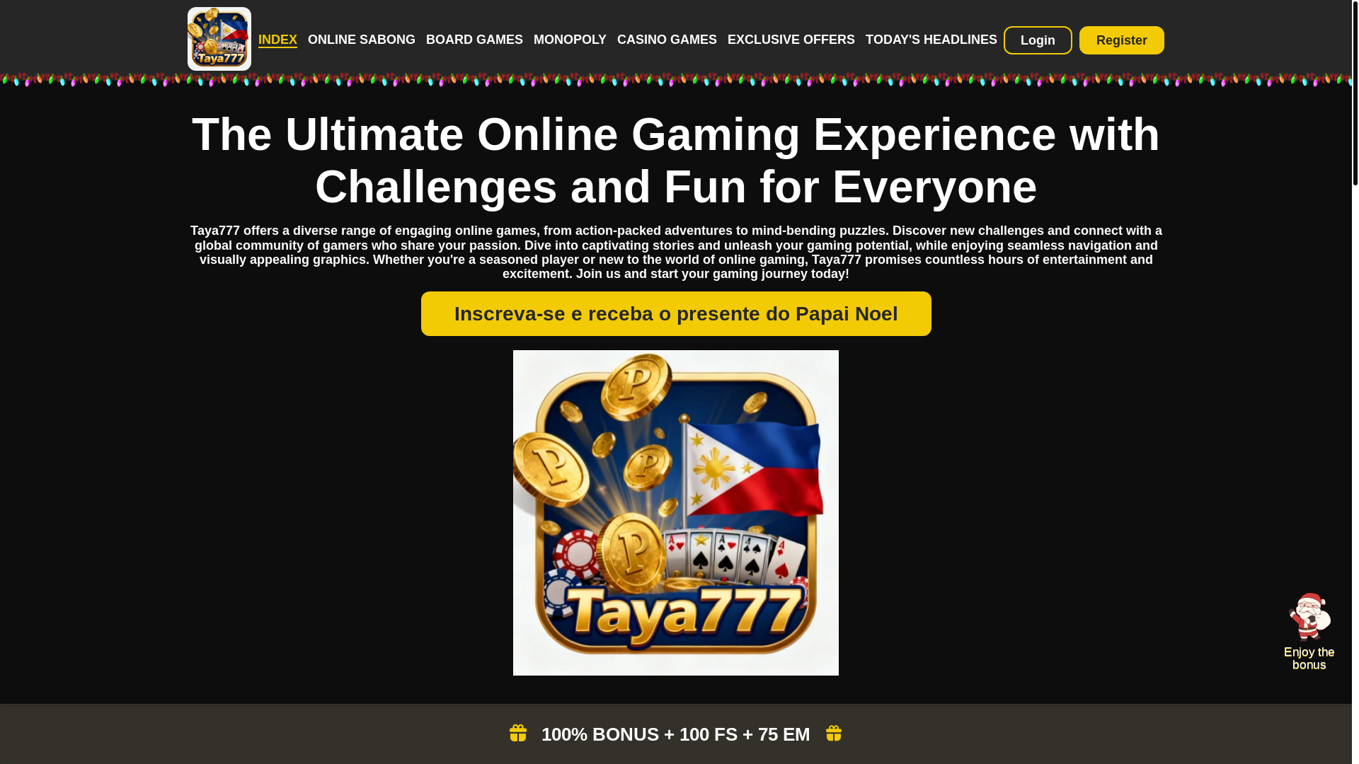 website screenshot of https://taya777slot.com/