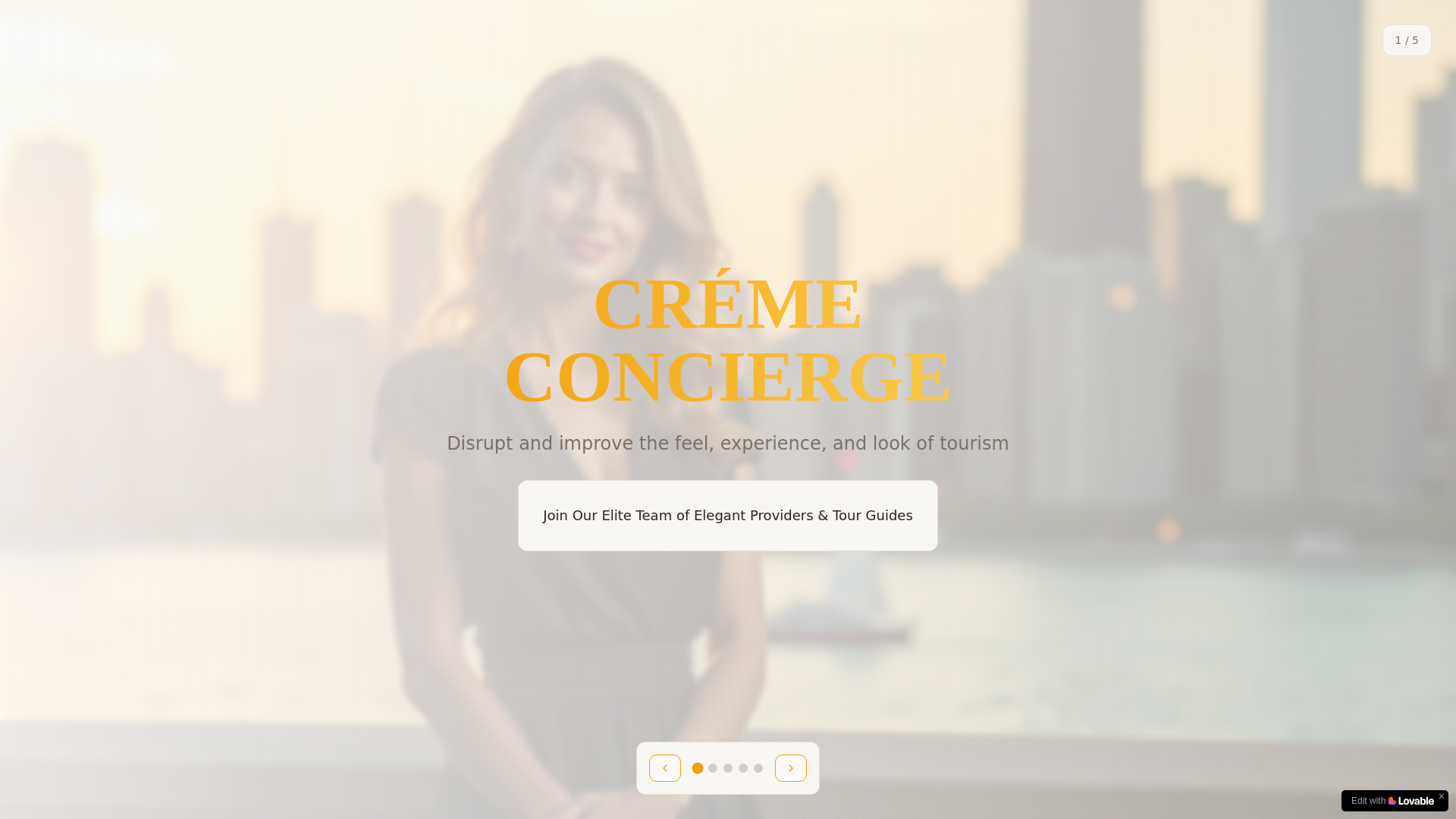 website screenshot of https://cremeconcierge.com/
