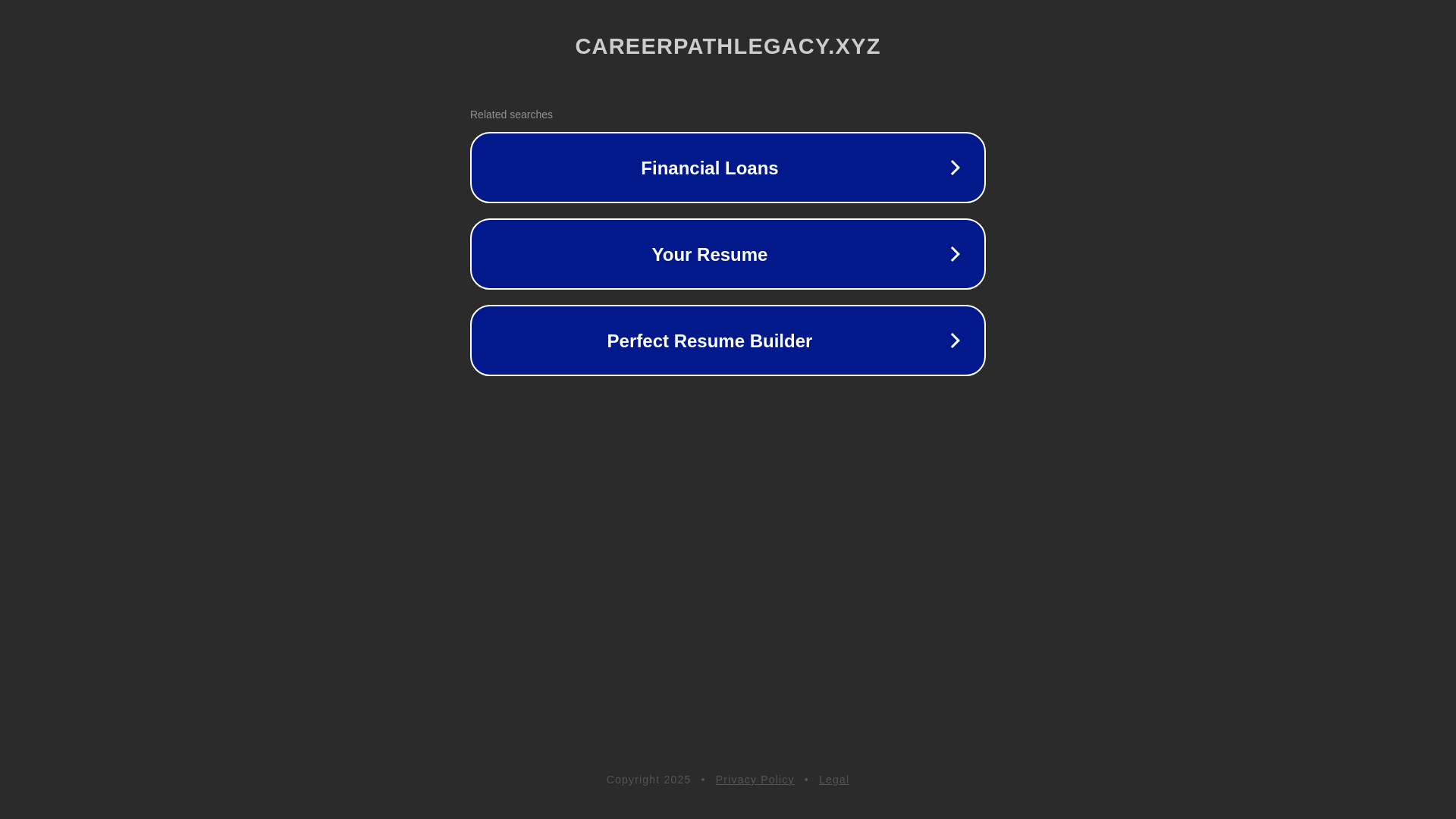 website screenshot of https://careerpathlegacy.xyz/