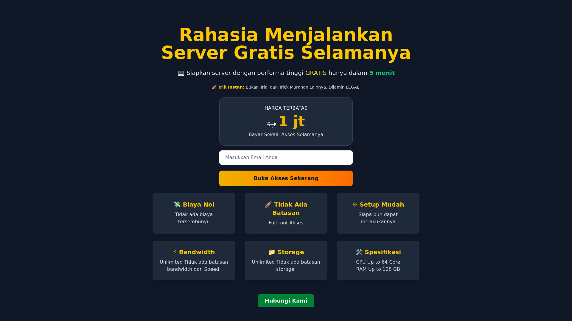 website screenshot of https://servergratis.pages.dev/
