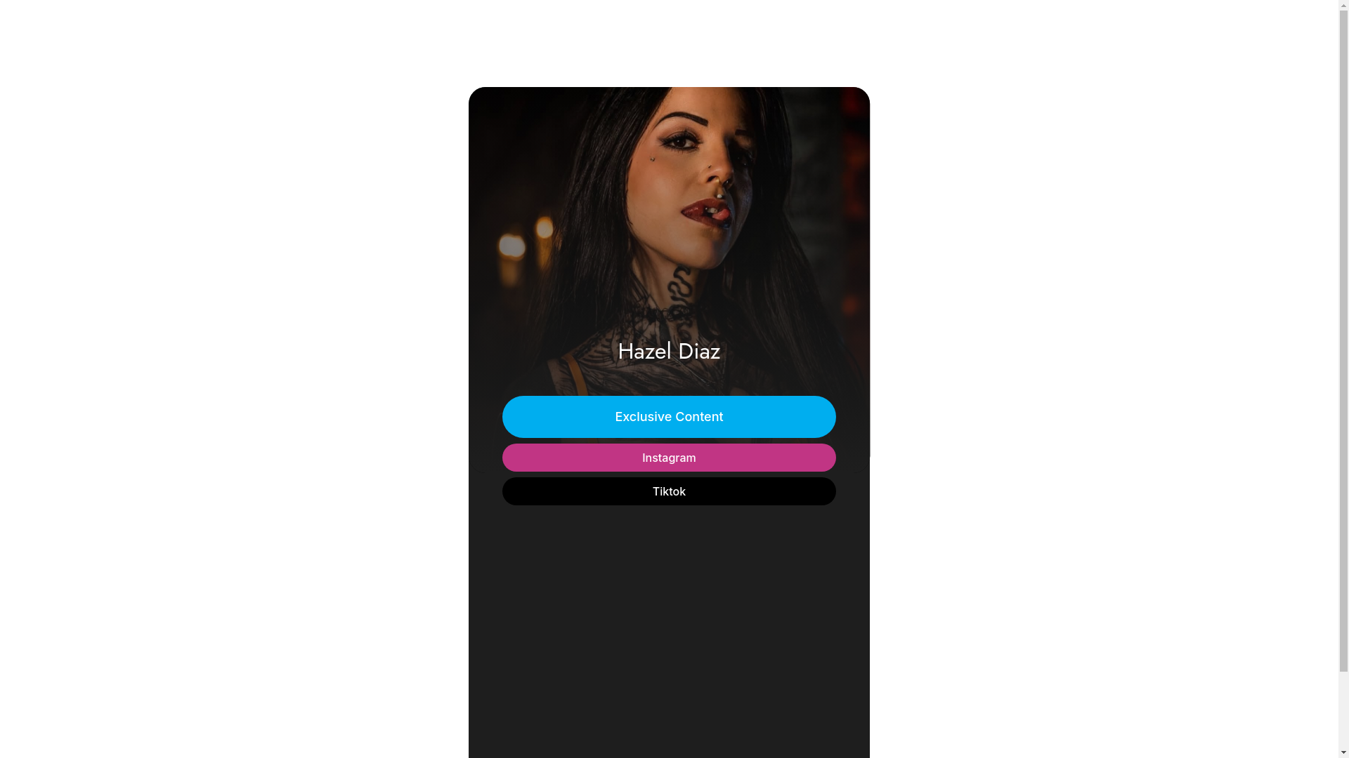 website screenshot of https://hazeldiazofficial.com/