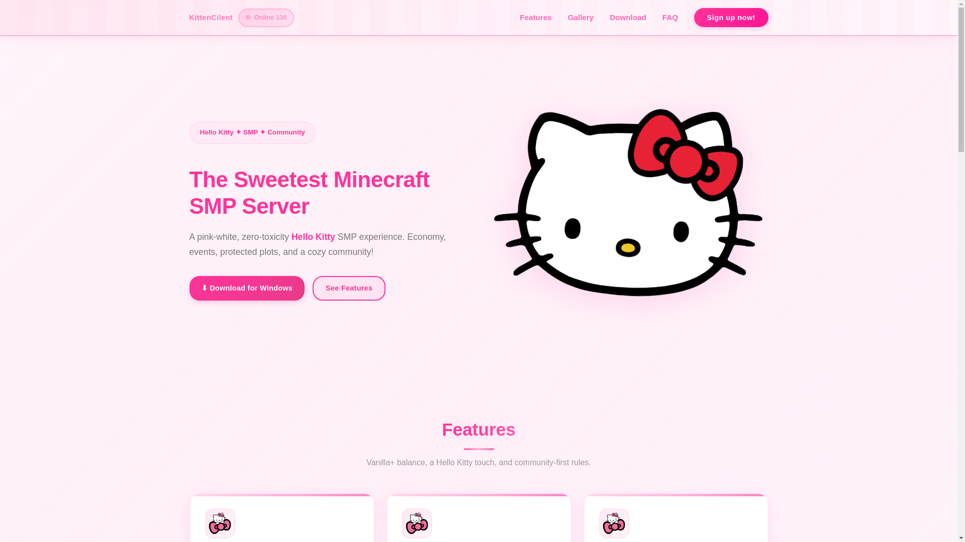 website screenshot of https://kittencilent.com/